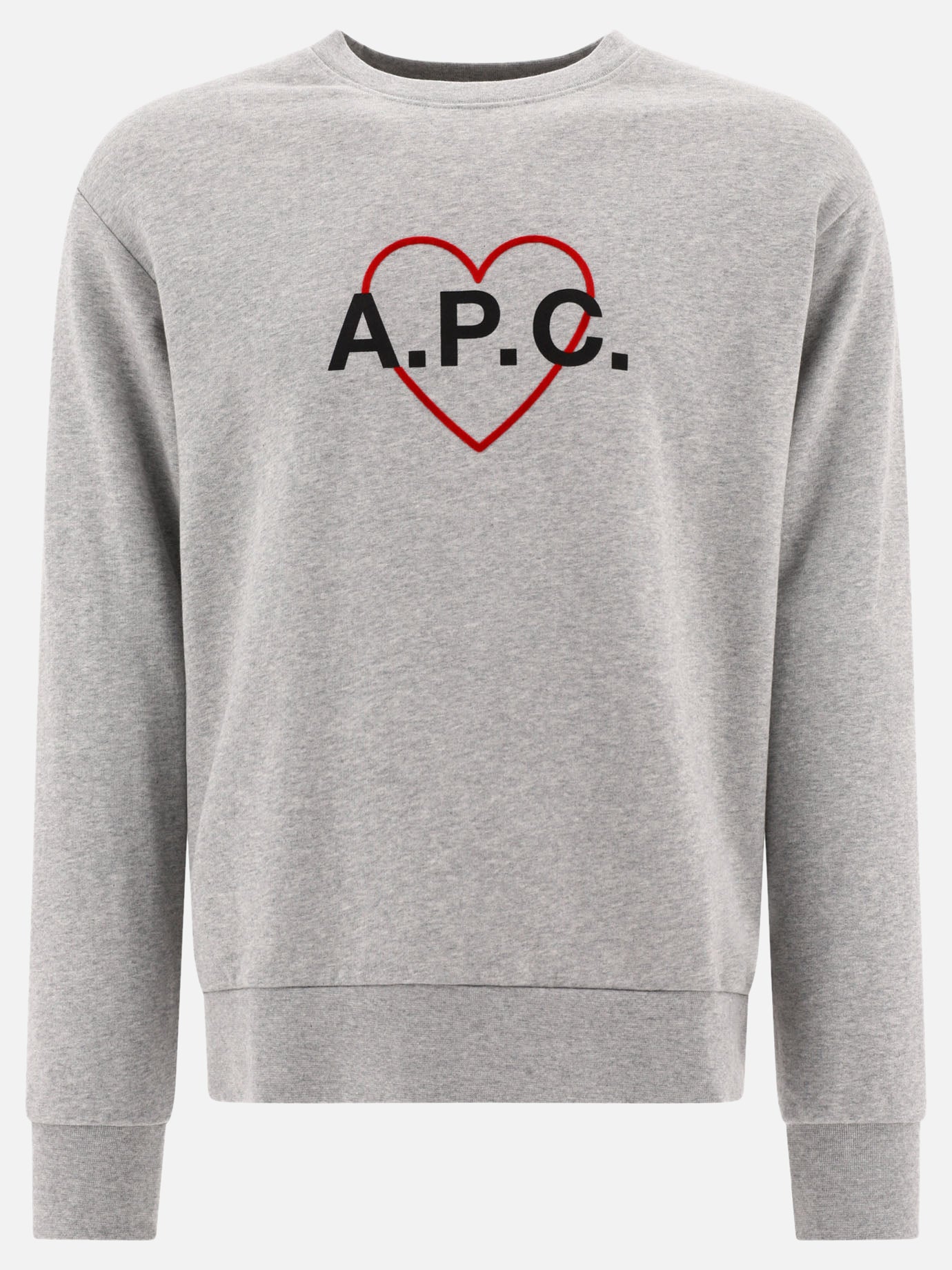 Crewnecks 100% cotone organico  Grey - A.P.C. Men | PDP | VIETTI Online Store | thumbnail