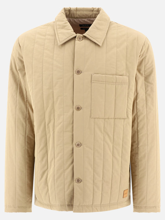 Quilted & Utility Jackets 51% cotone 49% poliammide - Imbottitura: poliestere  Beige - A.P.C. Men | PLP | VIETTI Online Store 
