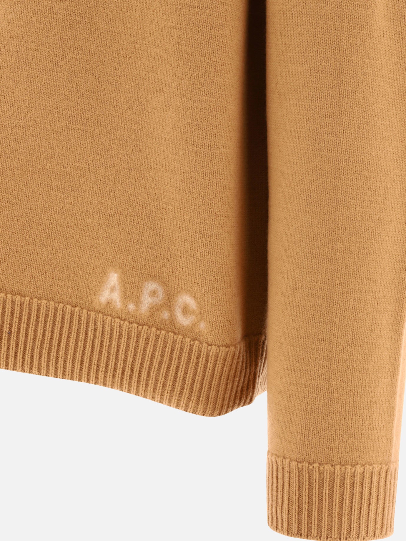 Crewneck sweaters 100% lana merino  Beige - A.P.C. Men | PDP | VIETTI Online Store | thumbnail_4