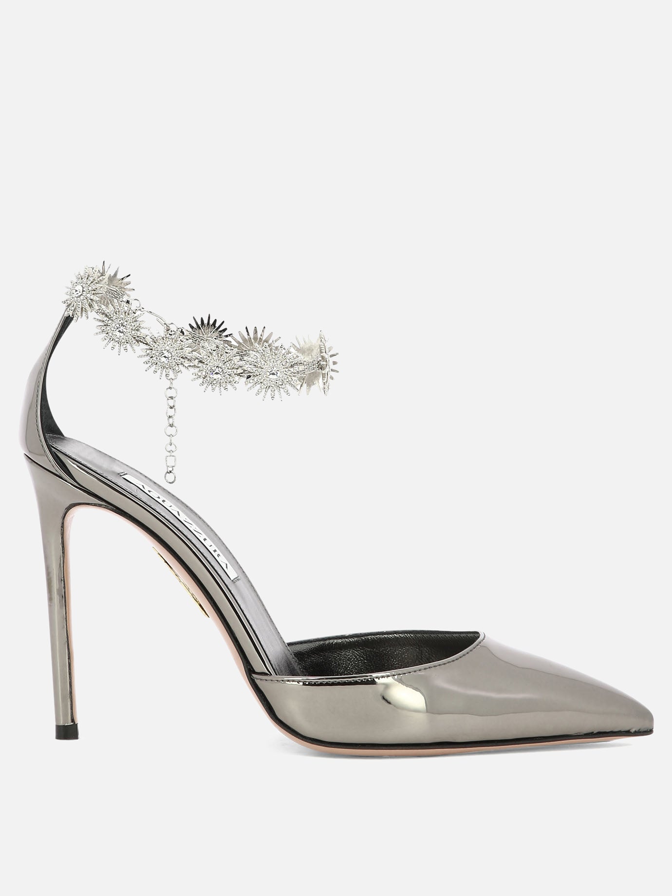 Pumps 100% synthetic leather - 100% leather  Silver - Aquazzura Women | PDP | VIETTI Online Store | thumbnail
