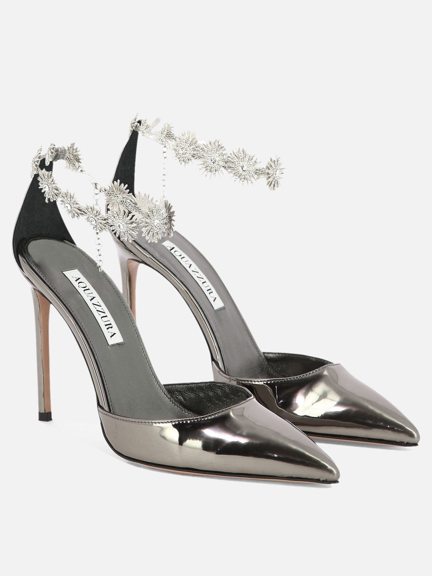 Pumps 100% synthetic leather - 100% leather  Silver - Aquazzura Women | PDP | VIETTI Online Store | thumbnail_2