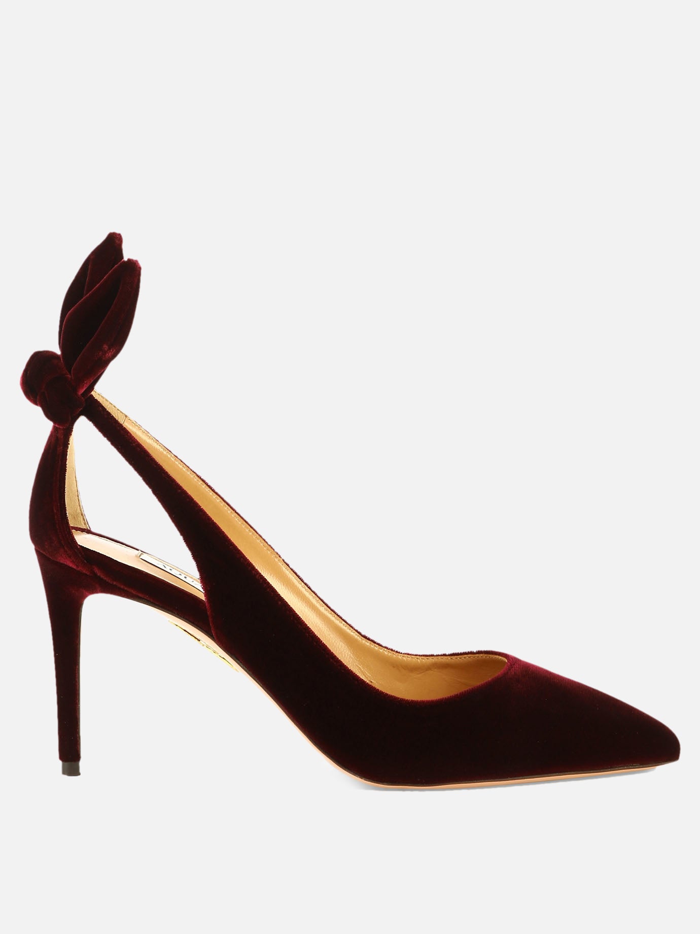 Pumps 100% velvet - 100% leather  Bordeaux - Aquazzura Women | PDP | VIETTI Online Store | thumbnail