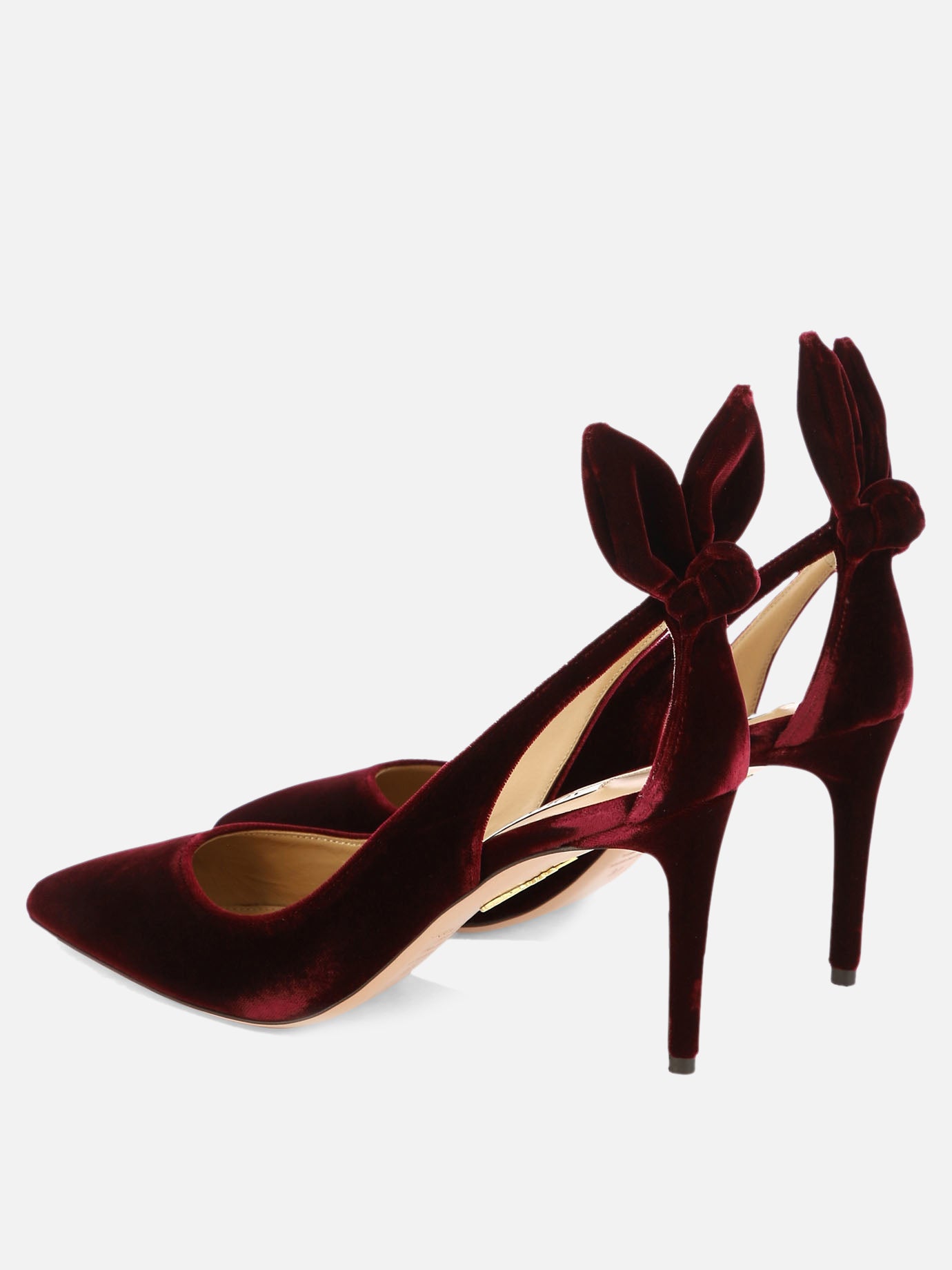 Pumps 100% velvet - 100% leather  Bordeaux - Aquazzura Women | PDP | VIETTI Online Store | thumbnail_4