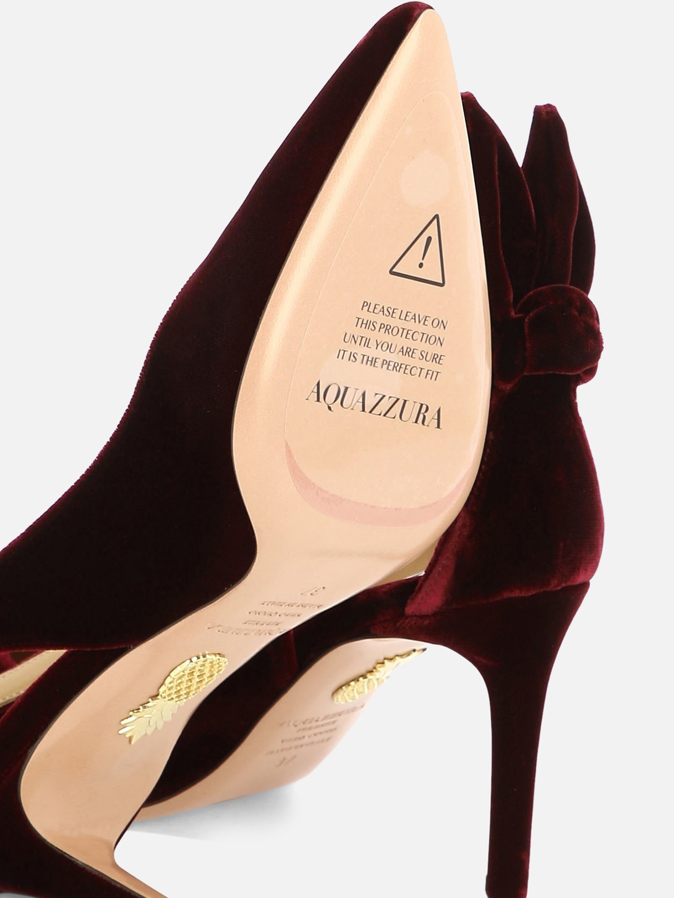 Pumps 100% velvet - 100% leather  Bordeaux - Aquazzura Women | PDP | VIETTI Online Store | thumbnail_5