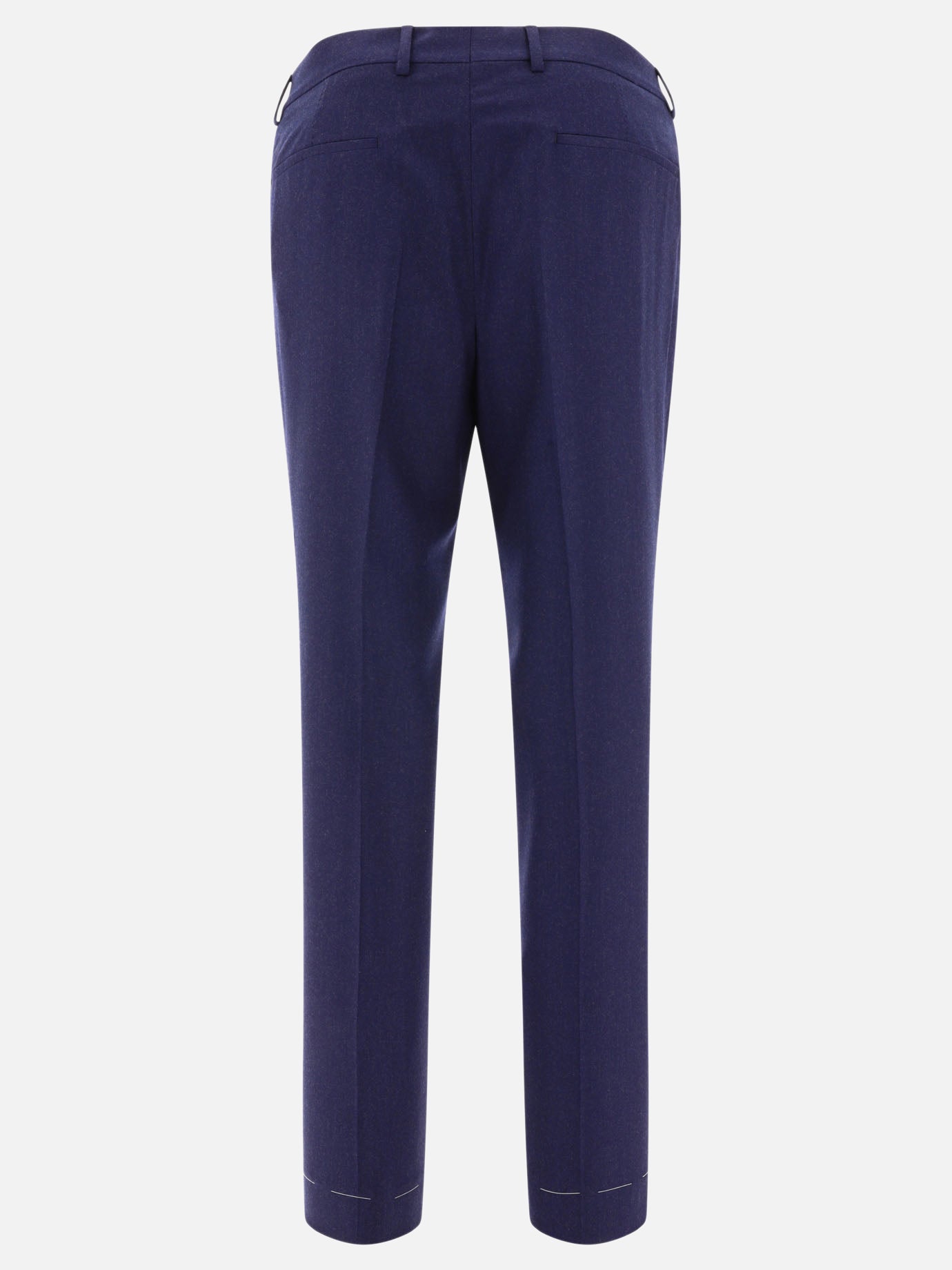 Tailored trousers 100% virgin wool  Blue - Brunello Cucinelli Men | PDP | VIETTI Online Store | thumbnail_2