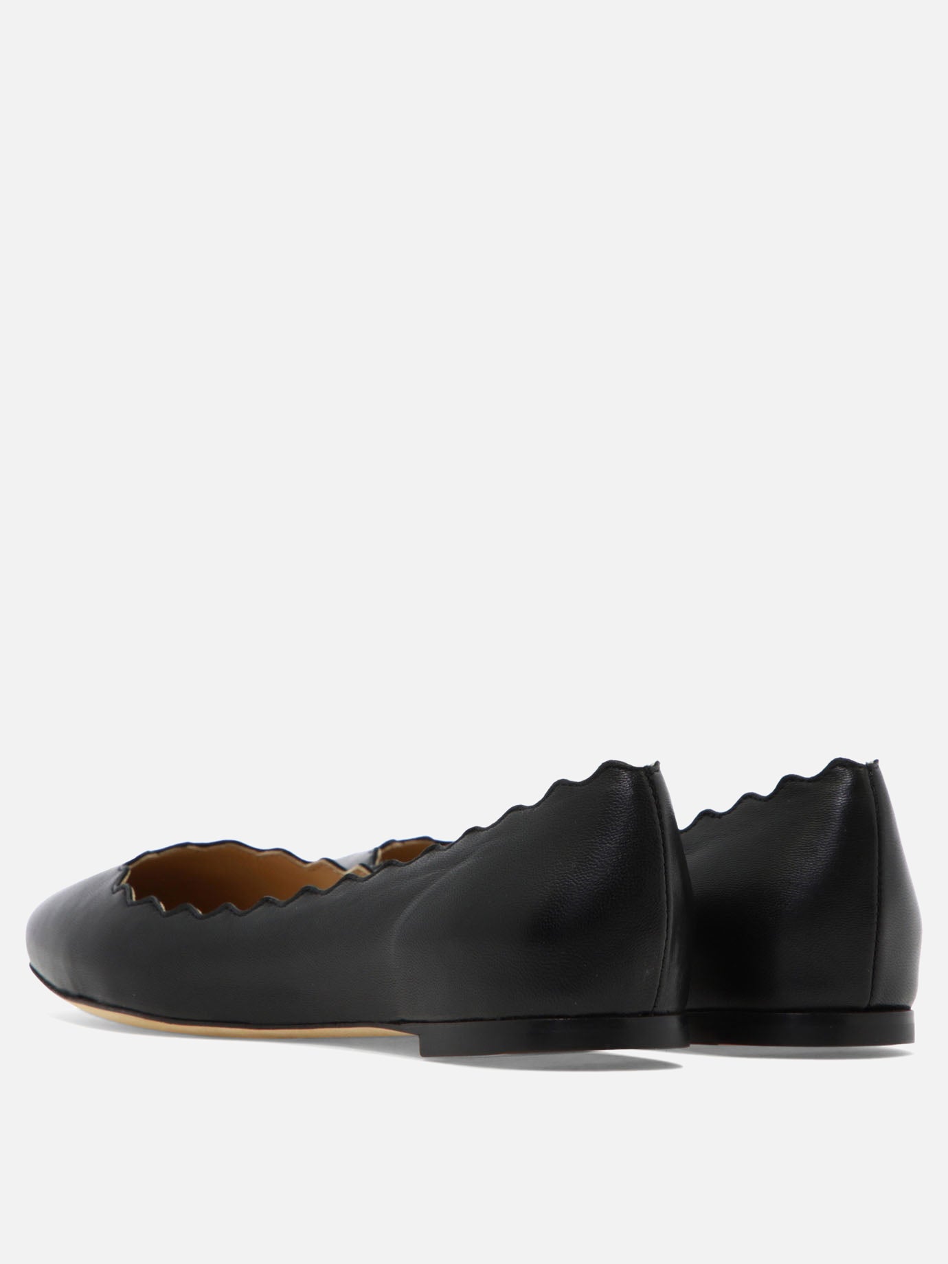 Classic ballet flats 100% goat leather - 90% cow leather 10% rubber  Black - Chloé Women | PDP | VIETTI Online Store | Zoom-Modal_4
