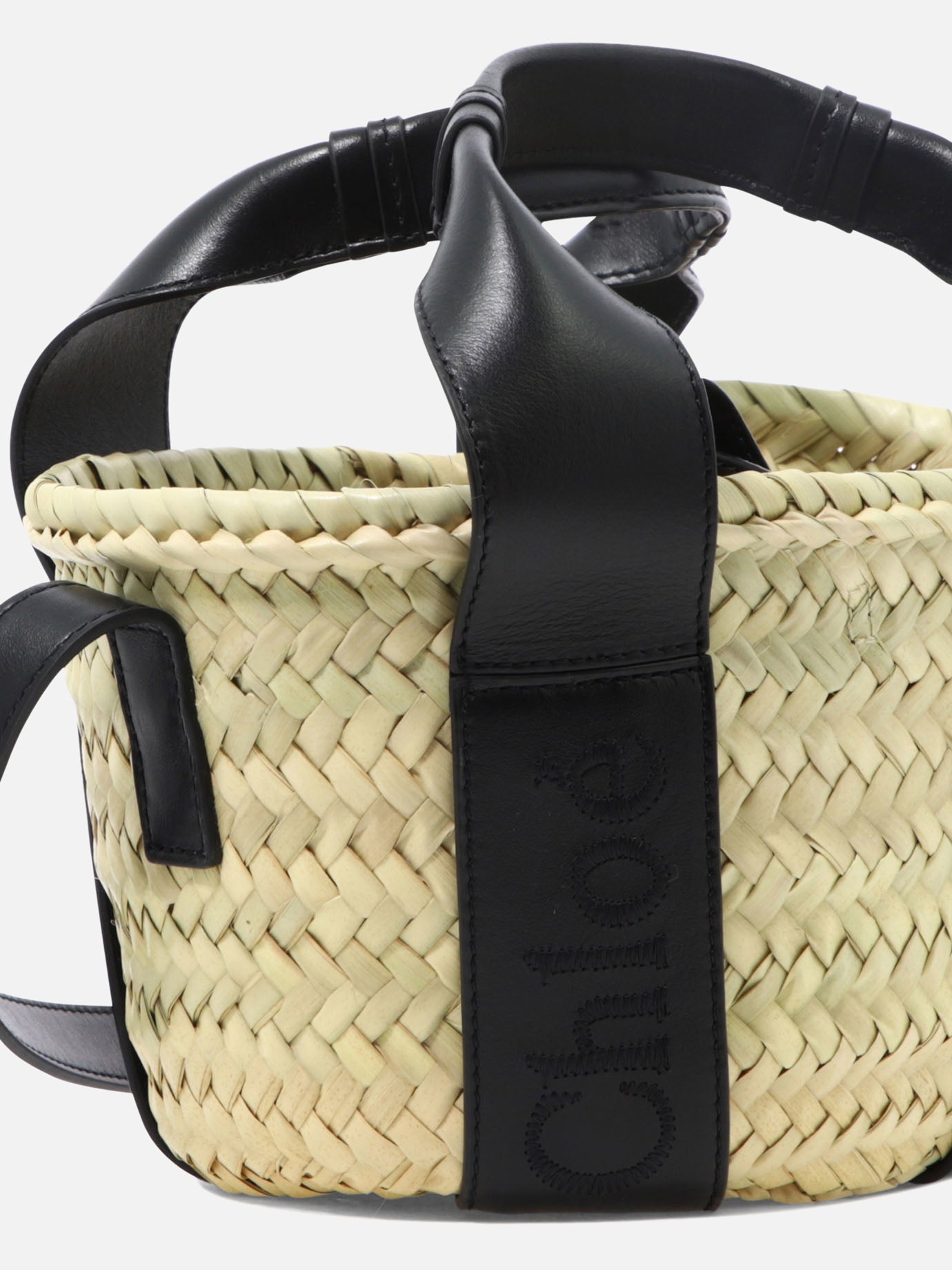 Small bags 70% rafia 30% pelle di vitello  Black - Chloé Women | PDP | VIETTI Online Store | thumbnail_4