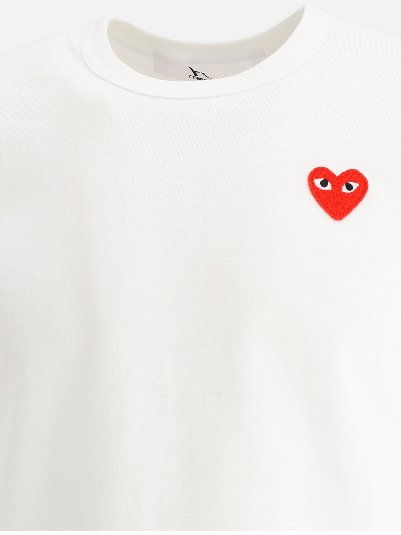 Crewneck t-shirts 100% cotton  White - Comme Des Garçons Play Men | PDP | VIETTI Online Store | Zoom-Modal_3
