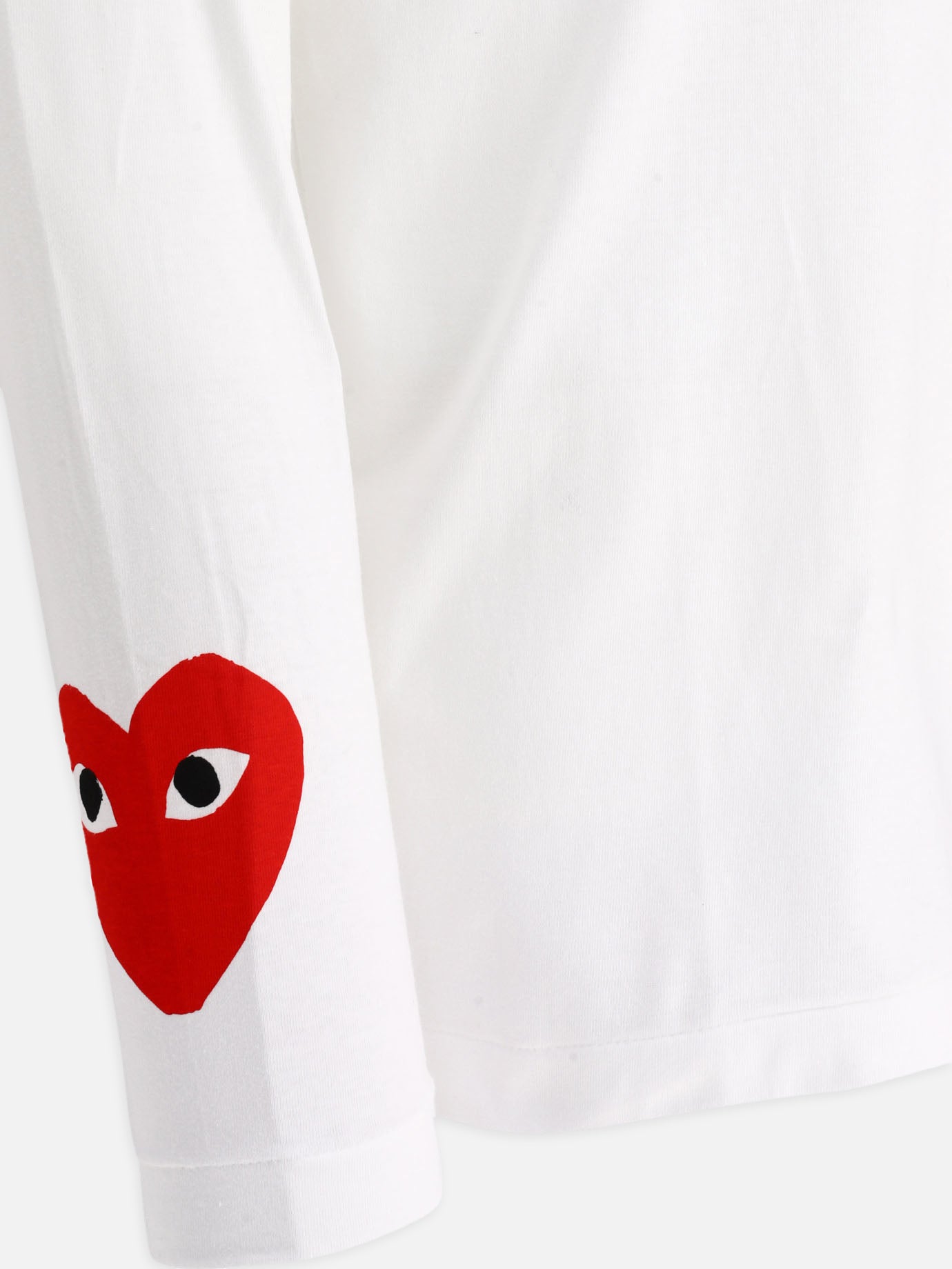 Crewneck t-shirts 100% cotton  White - Comme Des Garçons Play Men | PDP | VIETTI Online Store | Zoom-Modal_3
