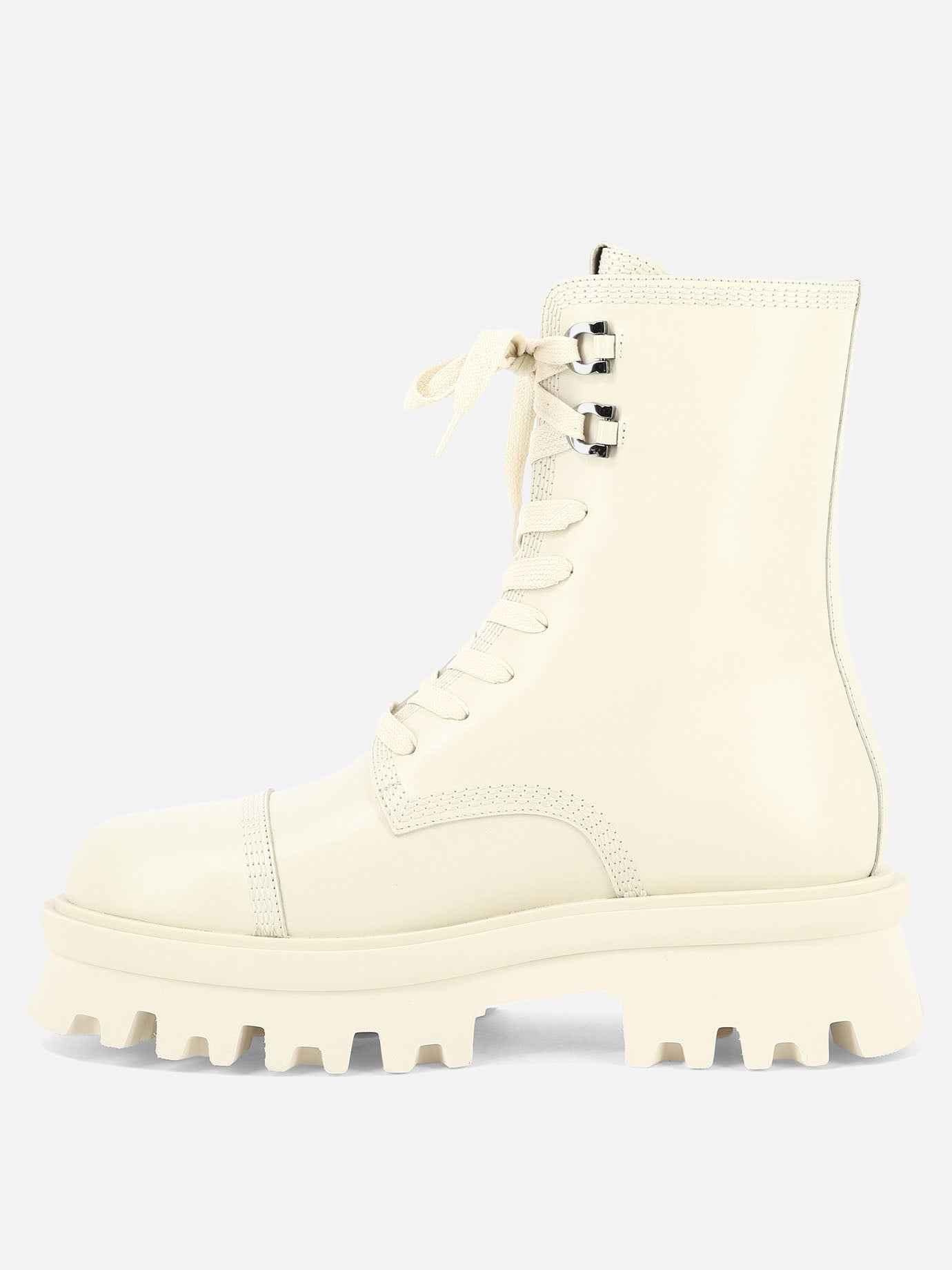 Combat boots 0763844  White - Ferragamo Women | PDP | VIETTI Online Store | thumbnail_3