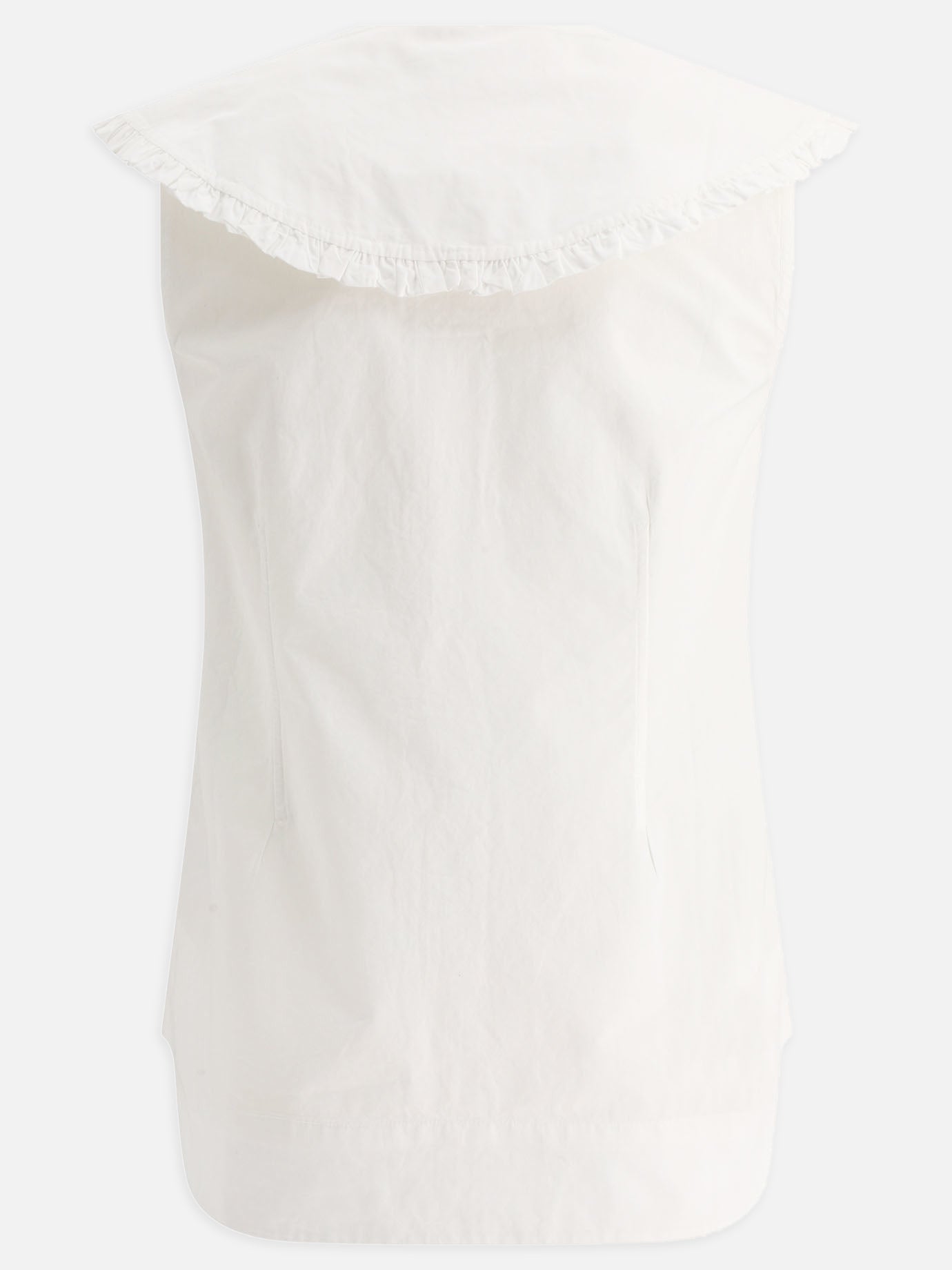 Blouses 100% cotone  White - Ganni Women | PDP | VIETTI Online Store | Zoom-Modal_2
