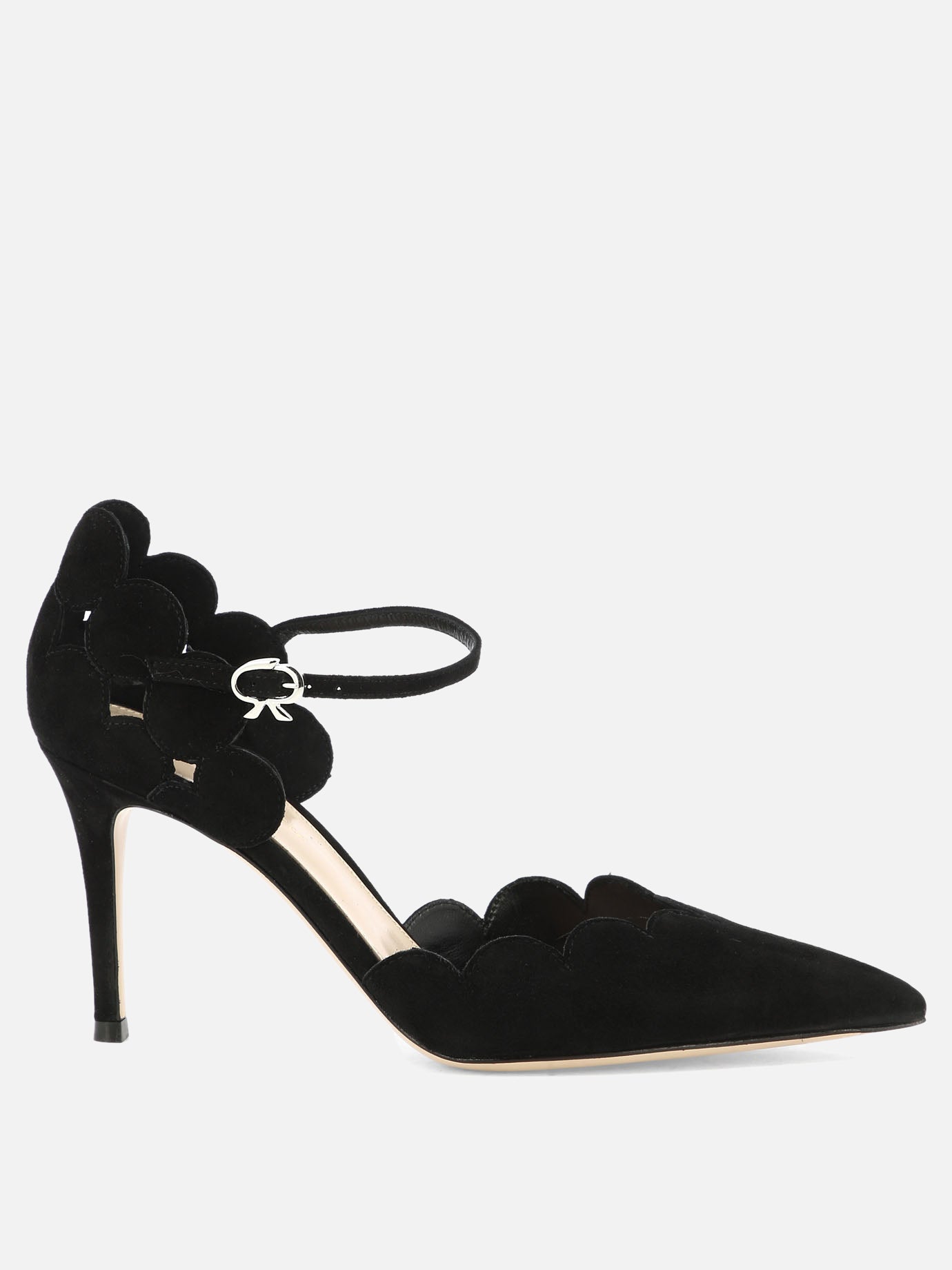 Pumps 100% scamosciato - 100% cuoio  Black - Gianvito Rossi Women | PDP | VIETTI Online Store | thumbnail