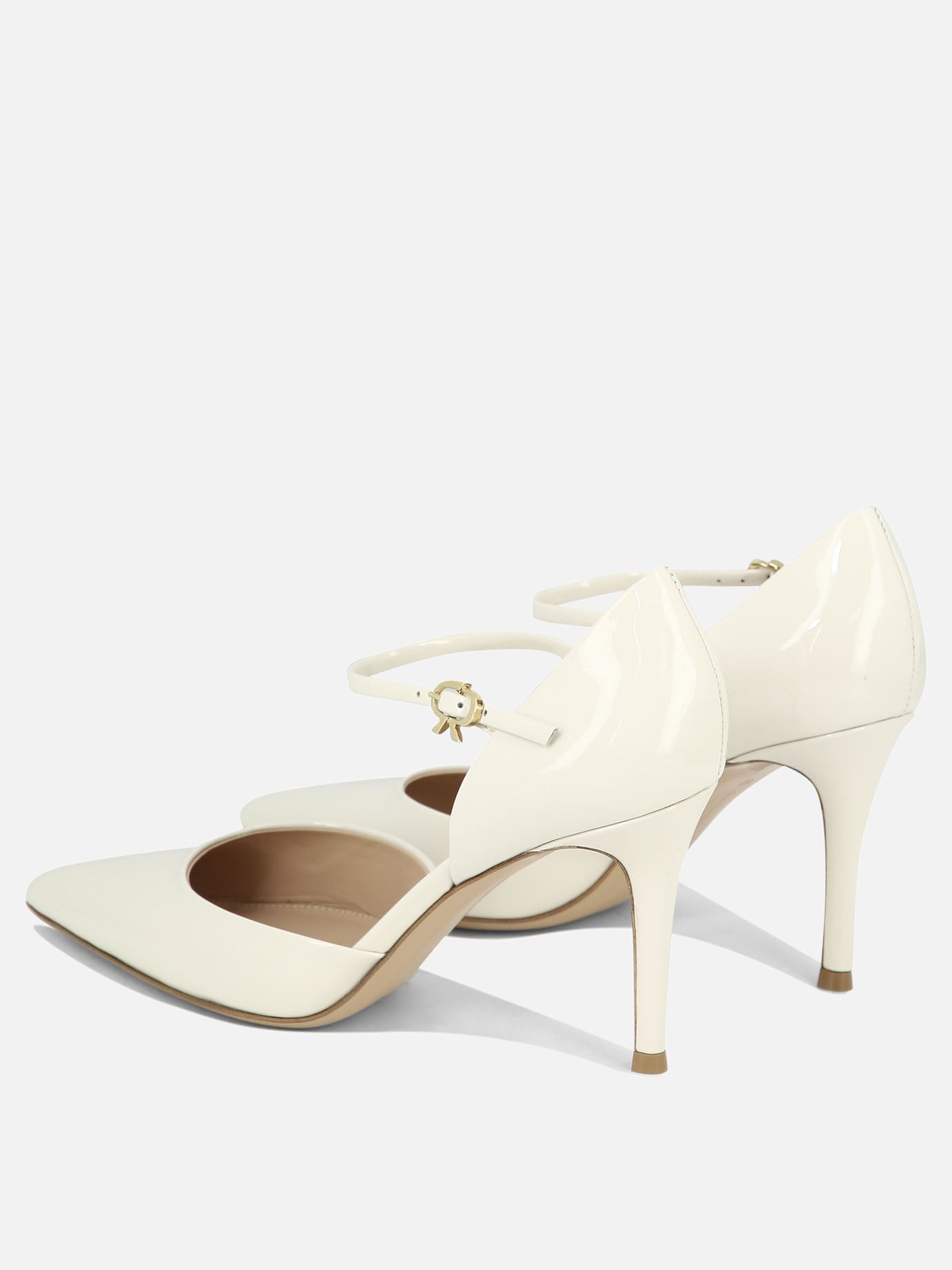 Pumps 100% pelle verniciata - 100% cuoio  White - Gianvito Rossi Women | PDP | VIETTI Online Store | Zoom-Modal_4
