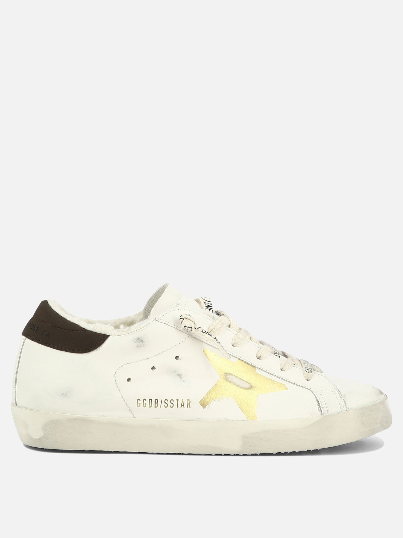 Low top sneakers 40% cotone 24% poliuretano 22% poliestere 11% cellulosa 3% pelle - 100% gomma  White - Golden Goose Women | PDP | VIETTI Online Store | thumbnail