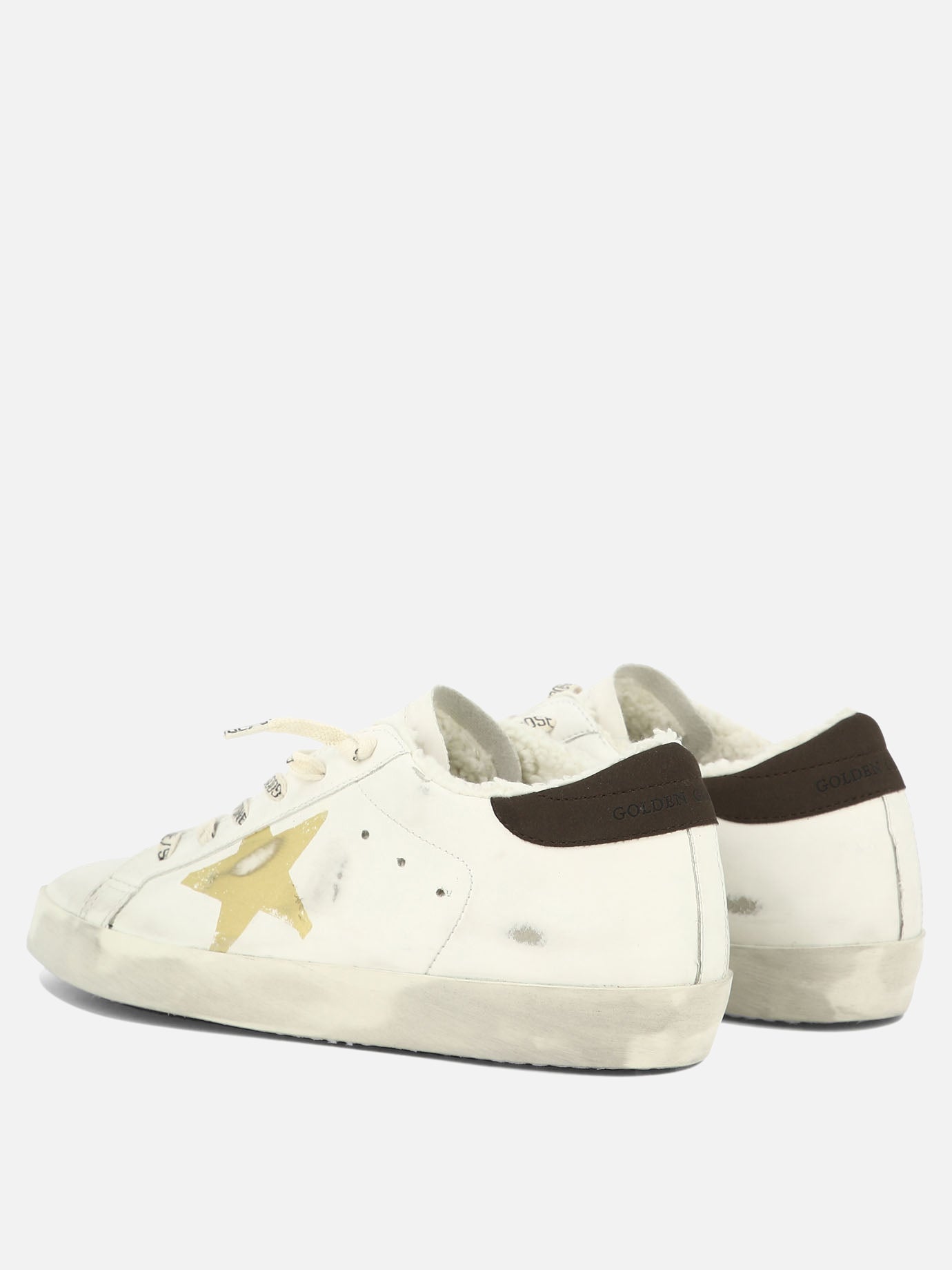 Low top sneakers 40% cotone 24% poliuretano 22% poliestere 11% cellulosa 3% pelle - 100% gomma  White - Golden Goose Women | PDP | VIETTI Online Store | thumbnail_4