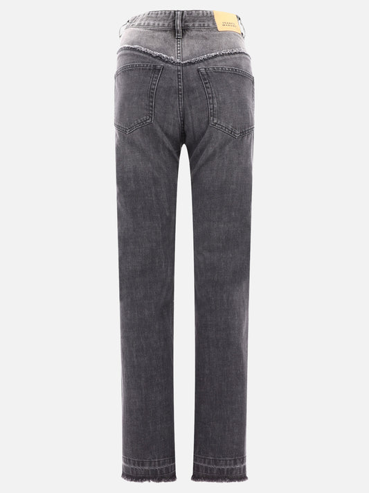 Straight-leg jeans 100% cotone  Black - Isabel Marant Women | PLP | VIETTI Online Store | 2
