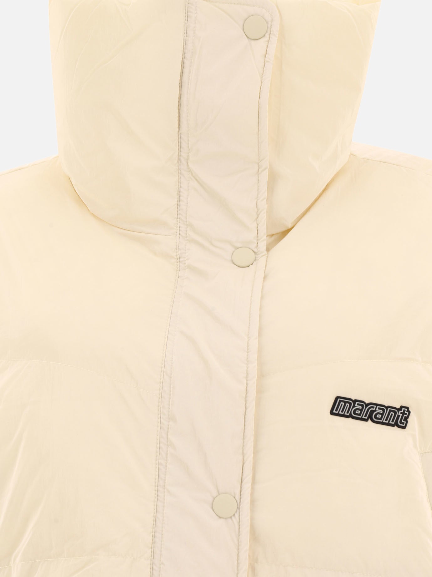 Down jackets 100% polyamide - Padding: down and feathers  Beige - Marant Étoile Women | PDP | VIETTI Online Store | thumbnail_3