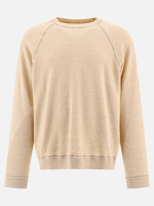 Crewnecks 70% cotone 30% lino  Beige - KAPITAL Men | PLP | VIETTI Online Store 
