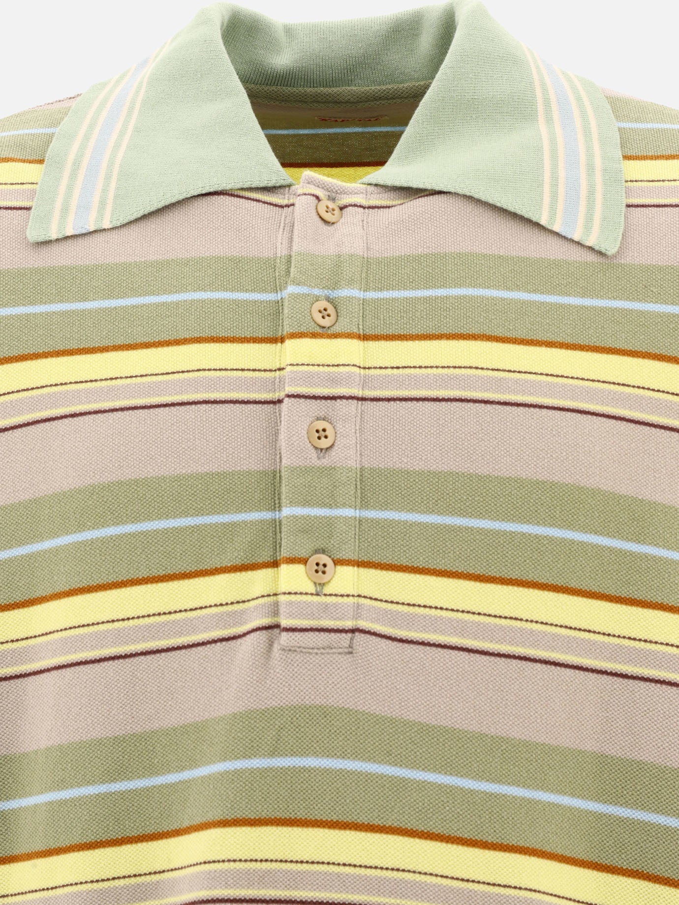 KAPITAL Polo &quot;Multi-border Kanoko BOX&quot; 15591430_4 Verde thumbnail_3