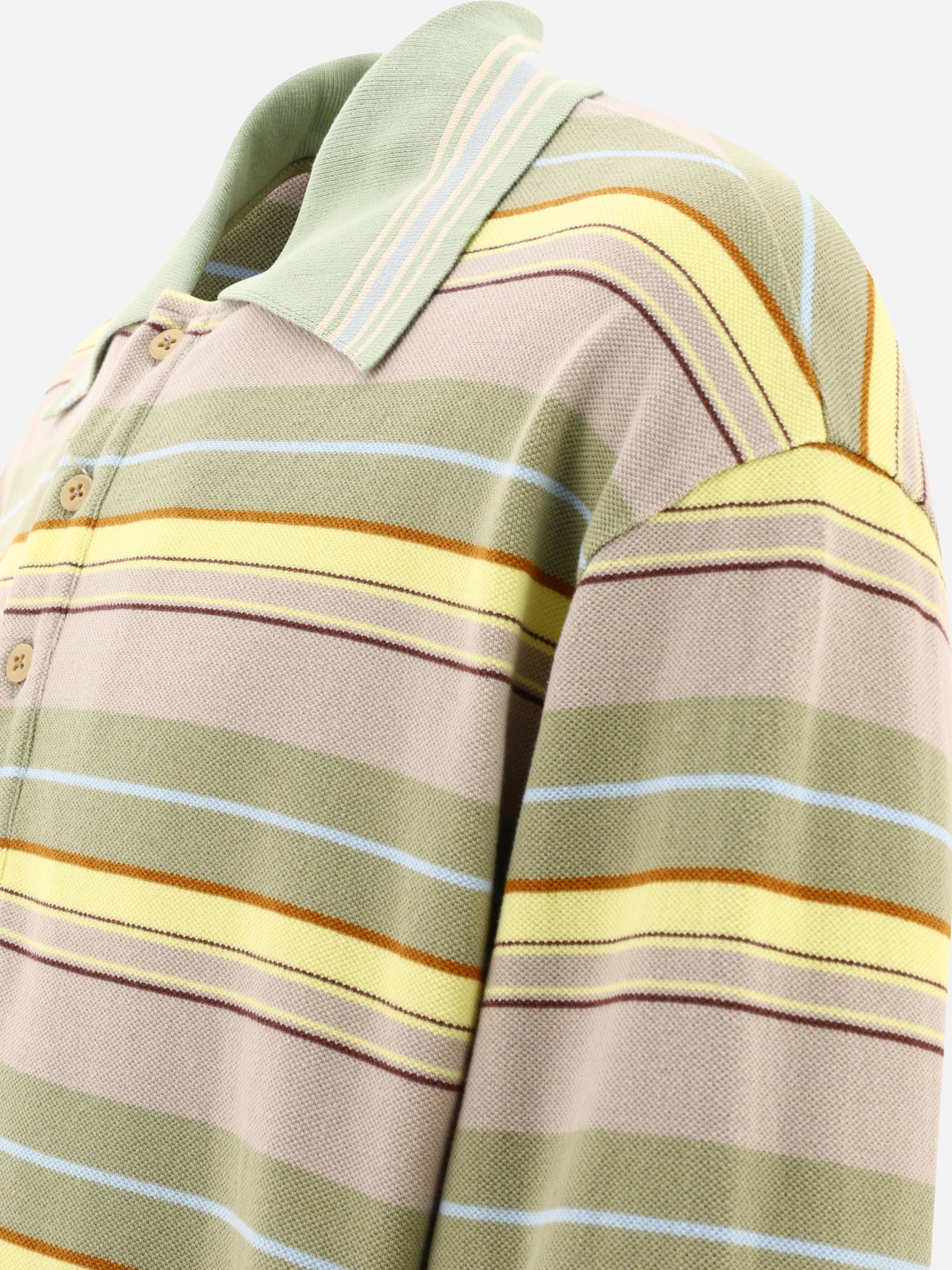 KAPITAL Polo &quot;Multi-border Kanoko BOX&quot; 15591430_4 Verde thumbnail_4