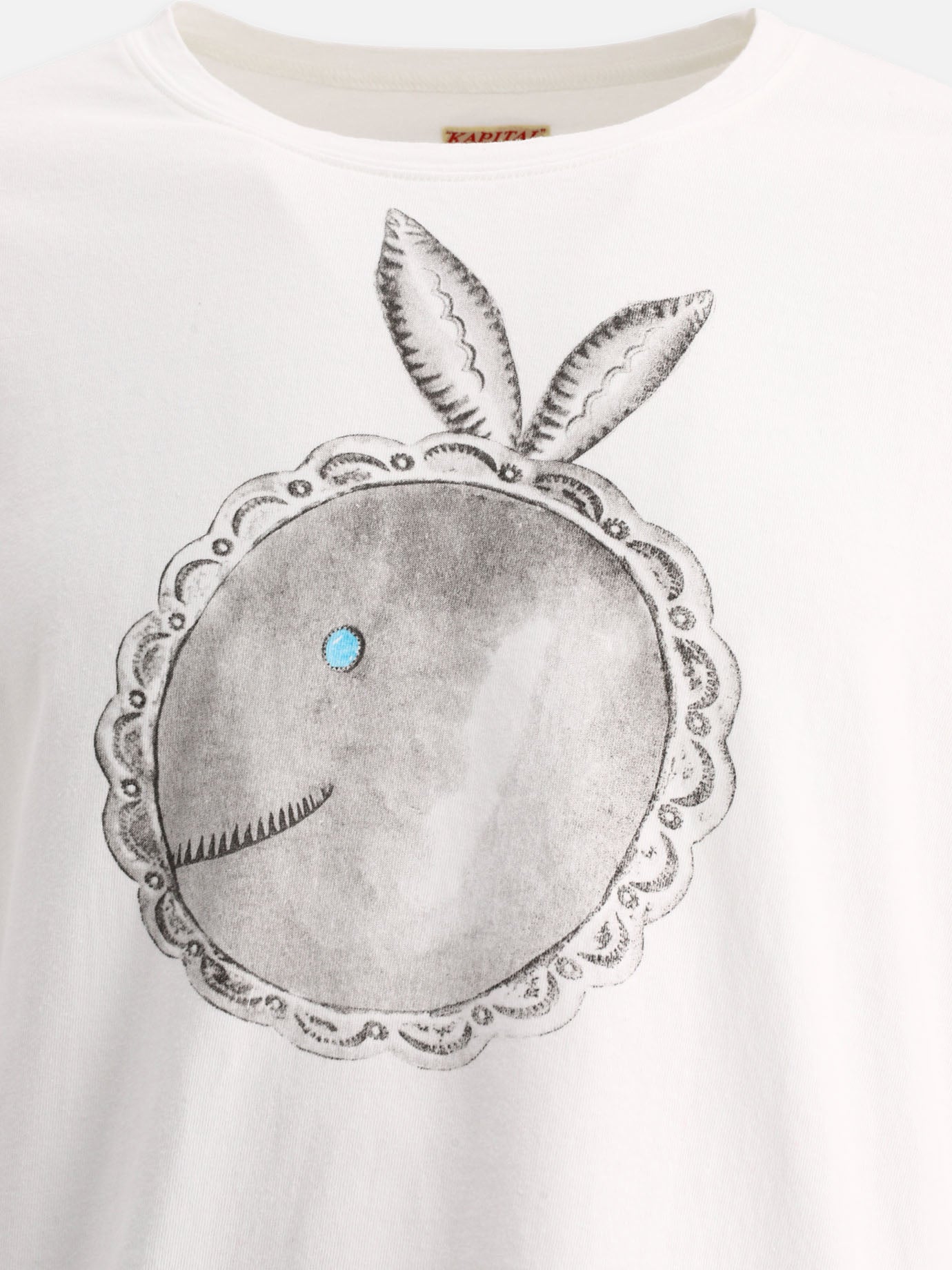 Crewneck t-shirts 100% cotone  White - KAPITAL Men | PDP | VIETTI Online Store | Zoom-Modal_3
