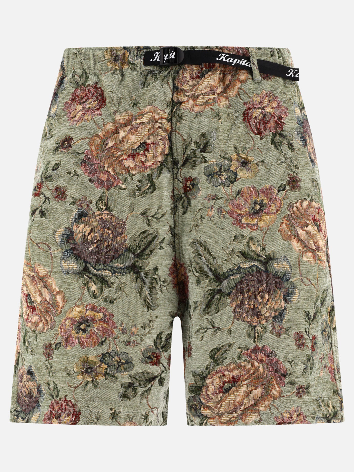 Drawstring shorts 45% rayon 35% poliestere 20% cotone  Green - KAPITAL Men | PDP | VIETTI Online Store | Zoom-Modal
