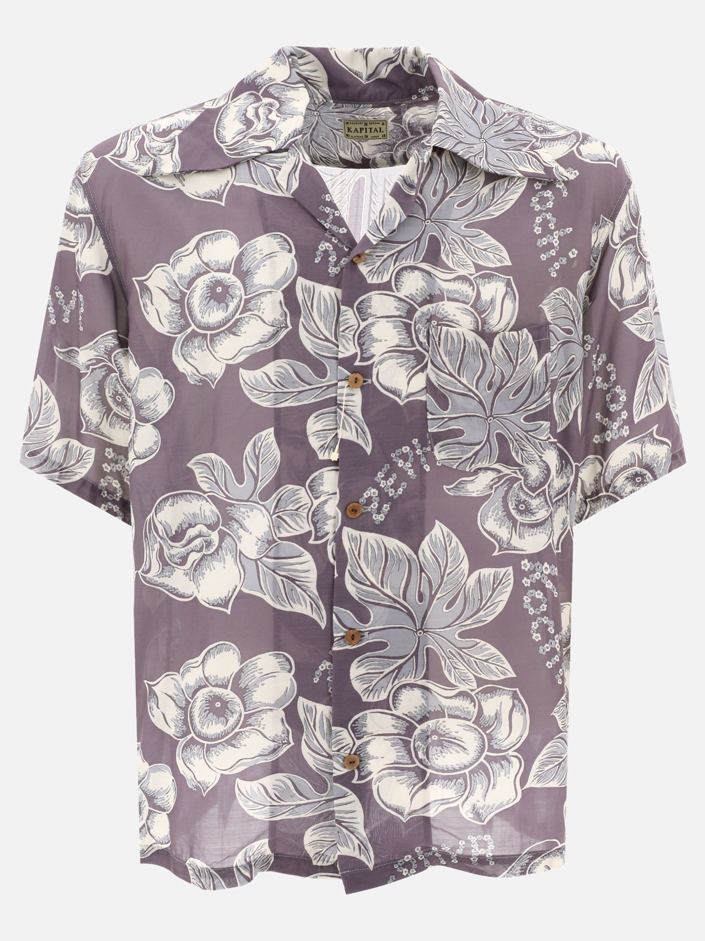 Casual shirts 96% rayon 4% silk  Grey - KAPITAL Men | PDP | VIETTI Online Store | Zoom-Modal

