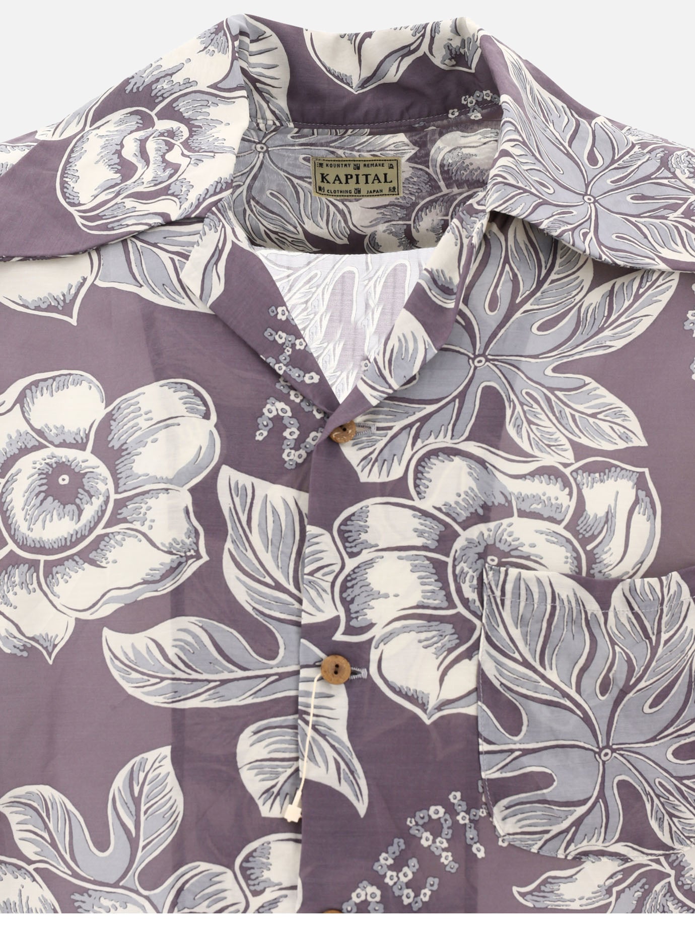 Casual shirts 96% rayon 4% silk  Grey - KAPITAL Men | PDP | VIETTI Online Store | Zoom-Modal_3
