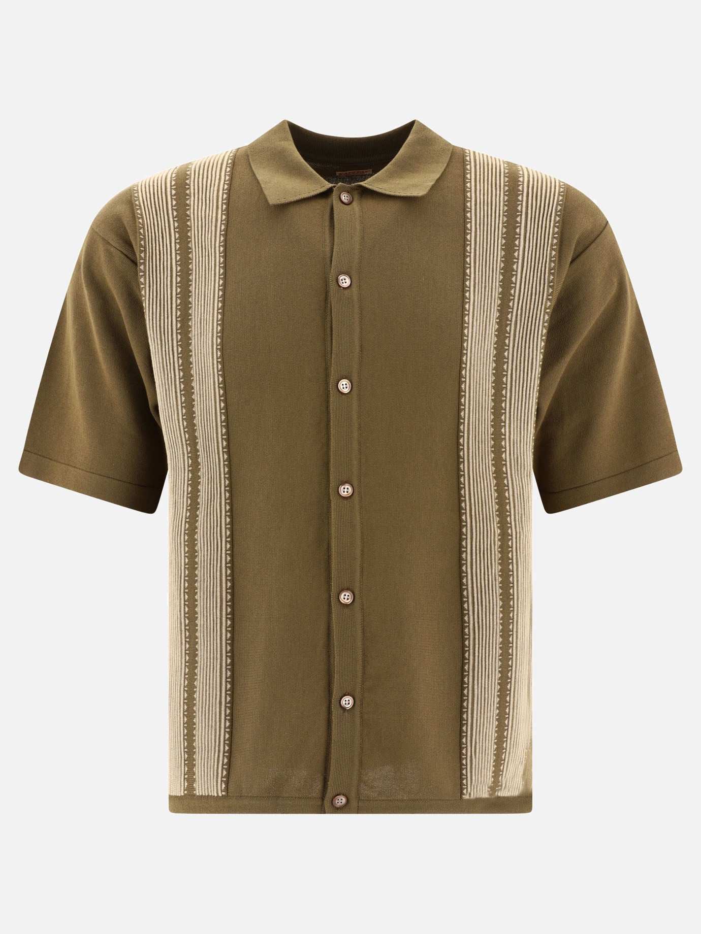 Polo shirts with buttons 100% cotone  Green - KAPITAL Men | PDP | VIETTI Online Store | thumbnail