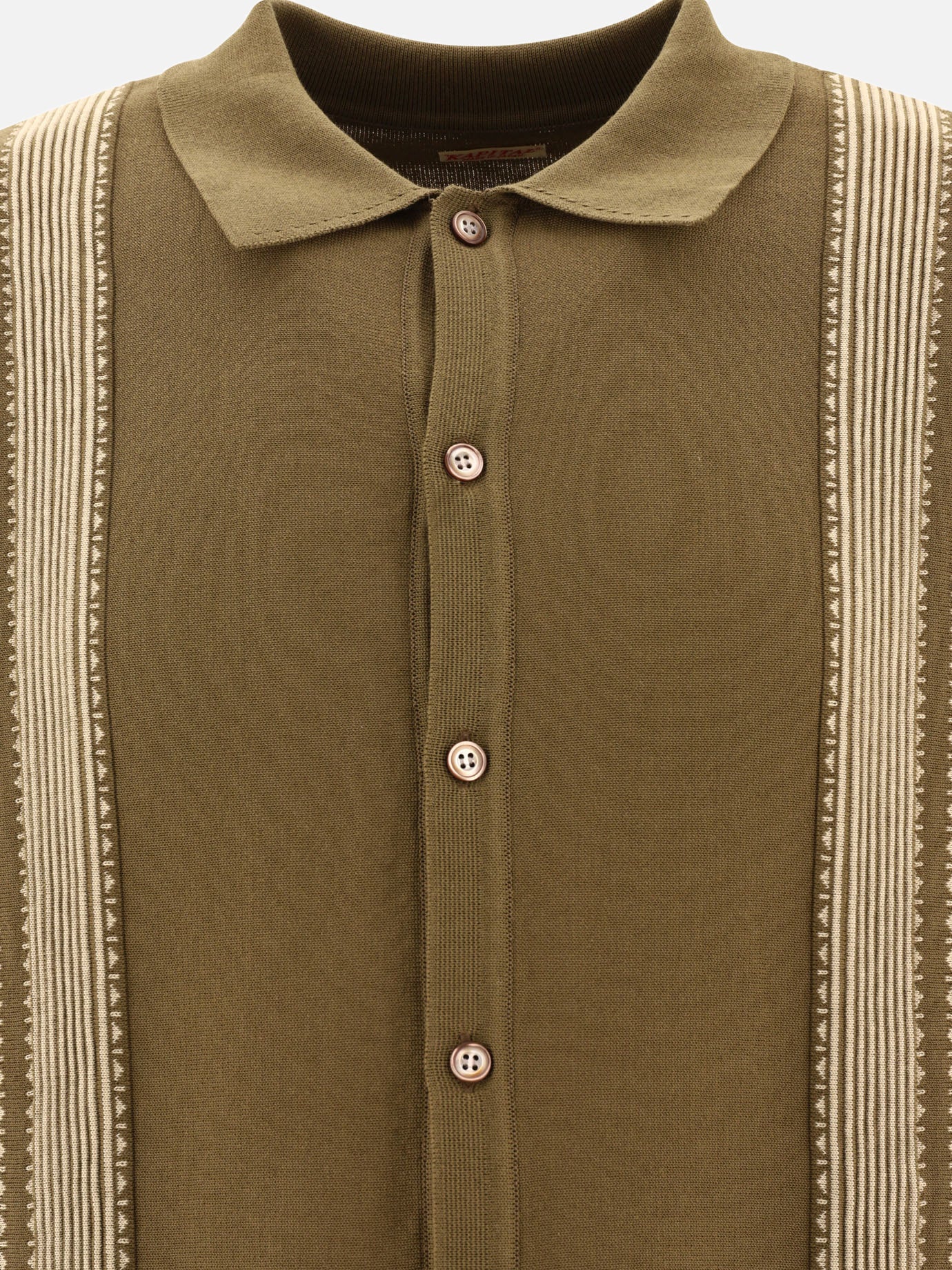 Polo shirts with buttons 100% cotone  Green - KAPITAL Men | PDP | VIETTI Online Store | thumbnail_3