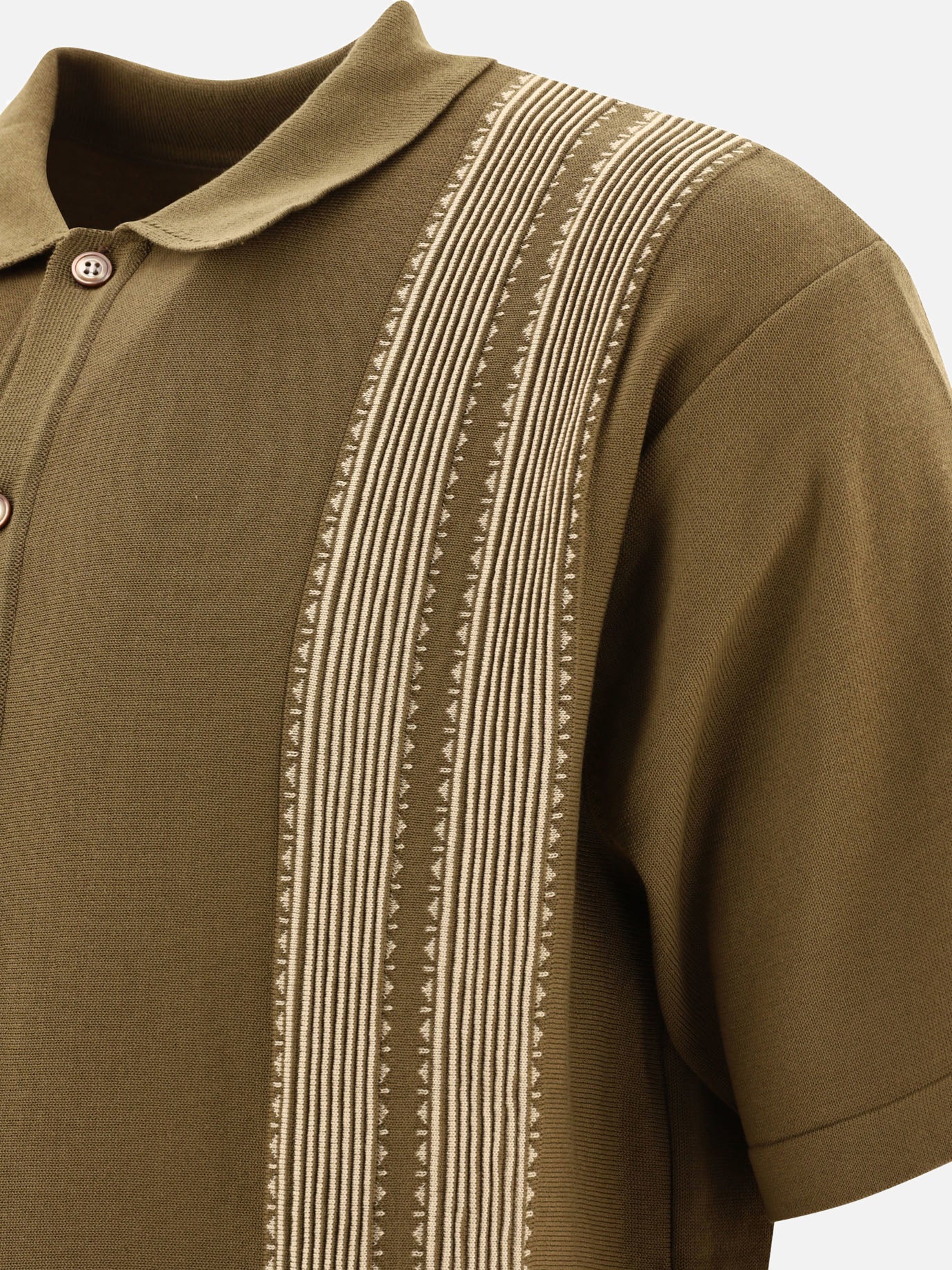 Polo shirts with buttons 100% cotone  Green - KAPITAL Men | PDP | VIETTI Online Store | thumbnail_4