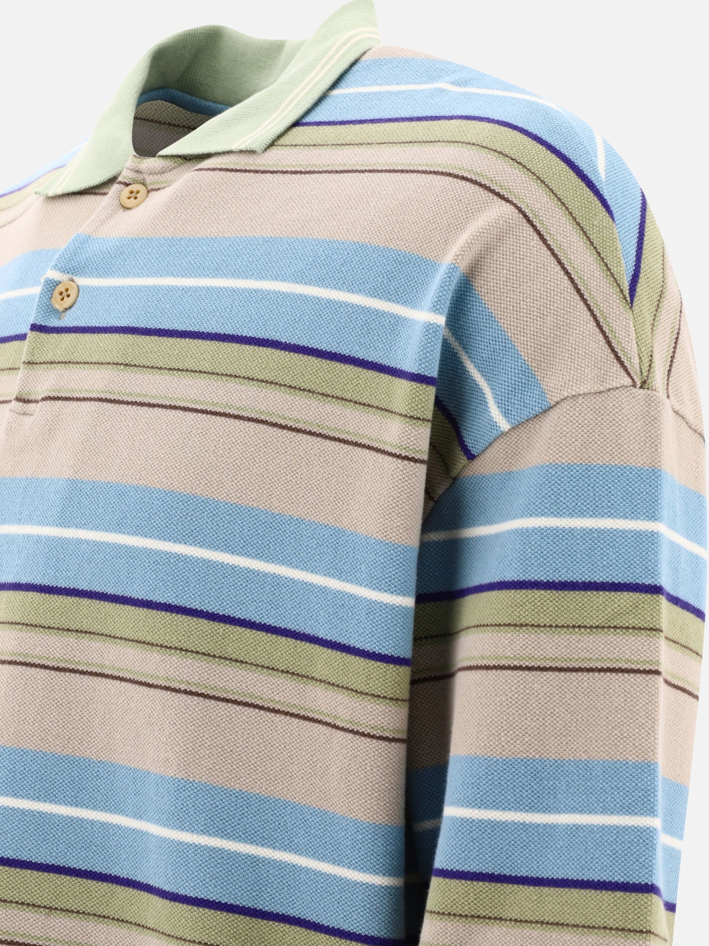 Polo shirts with buttons 100% cotone  Beige - KAPITAL Men | PDP | VIETTI Online Store | Zoom-Modal_4
