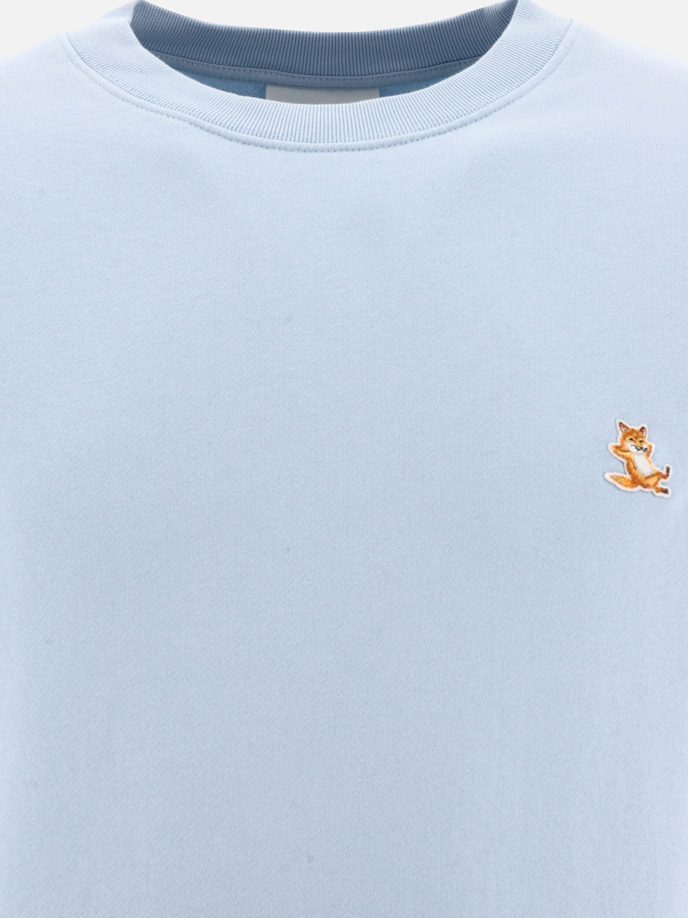 Crewnecks 100% cotton  Light blue - Maison Kitsuné Men | PDP | VIETTI Online Store | thumbnail_3