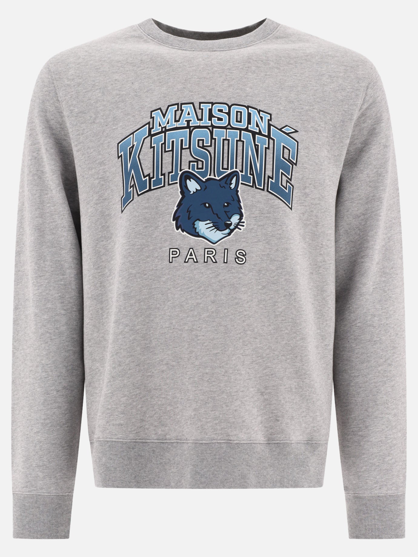 Maison Kitsuné Felpa &quot;Campus Fox&quot; 15462193_S Grigio thumbnail_1