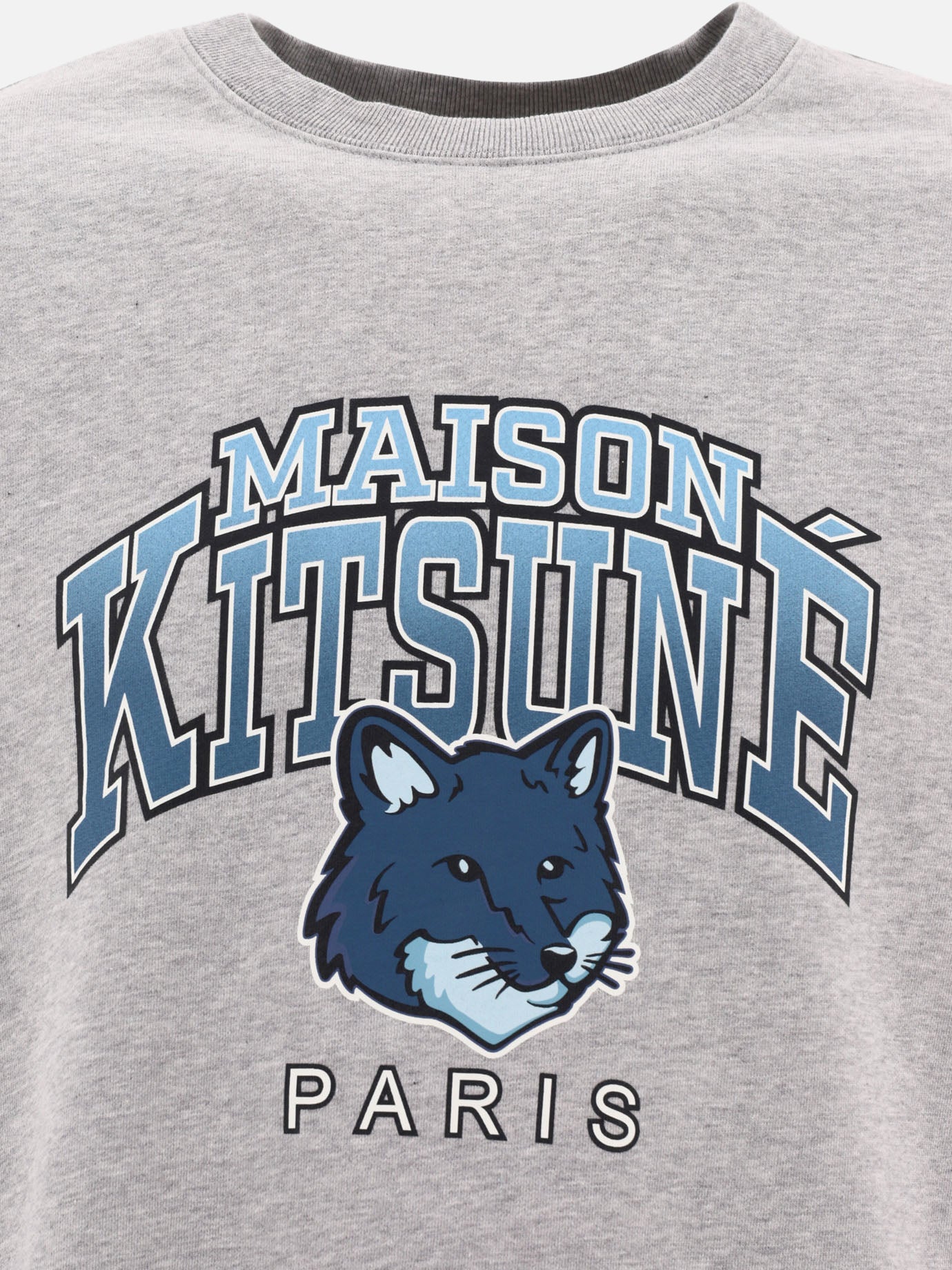 Maison Kitsuné Felpa &quot;Campus Fox&quot; 15462193_S Grigio thumbnail_3