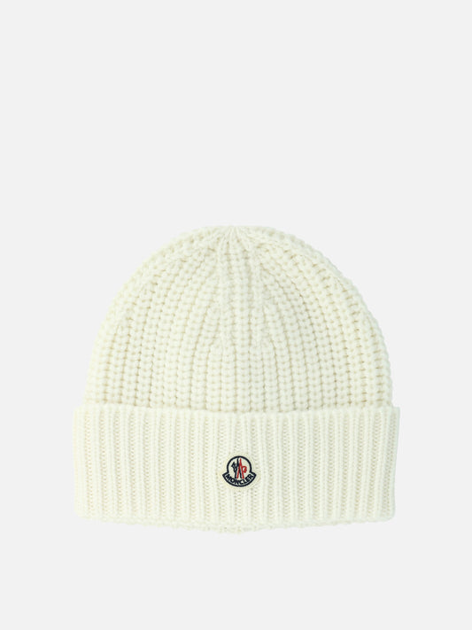 Beanies 100% lana vergine  White - Moncler Women | PLP | VIETTI Online Store 
