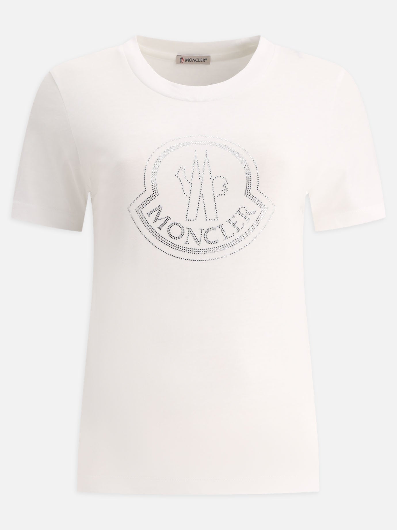 Crewneck t-shirts 100% cotone  White - Moncler Women | PDP | VIETTI Online Store | Zoom-Modal
