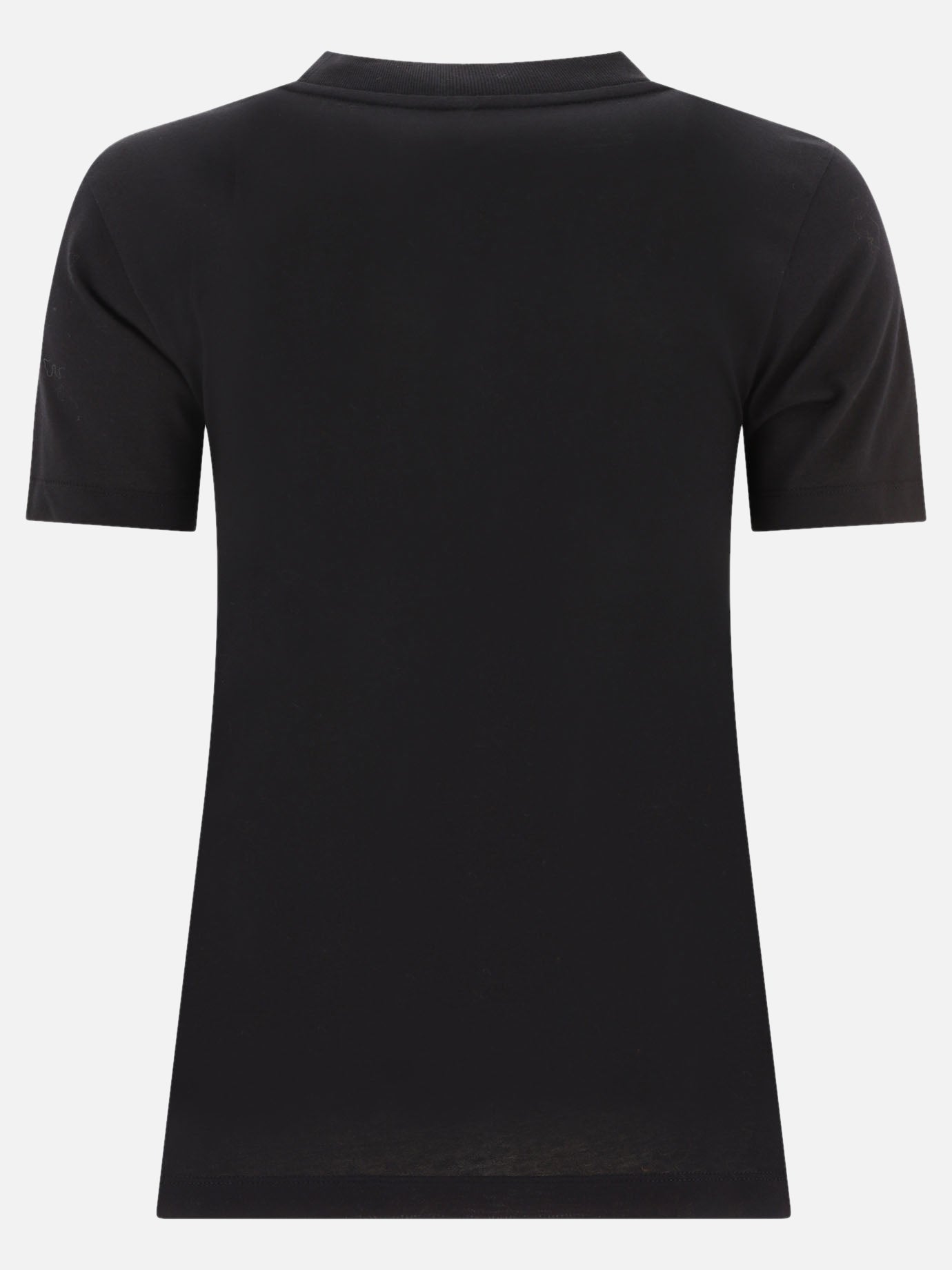 Crewneck t-shirts 100% cotone  Black - Moncler Women | PDP | VIETTI Online Store | thumbnail_2