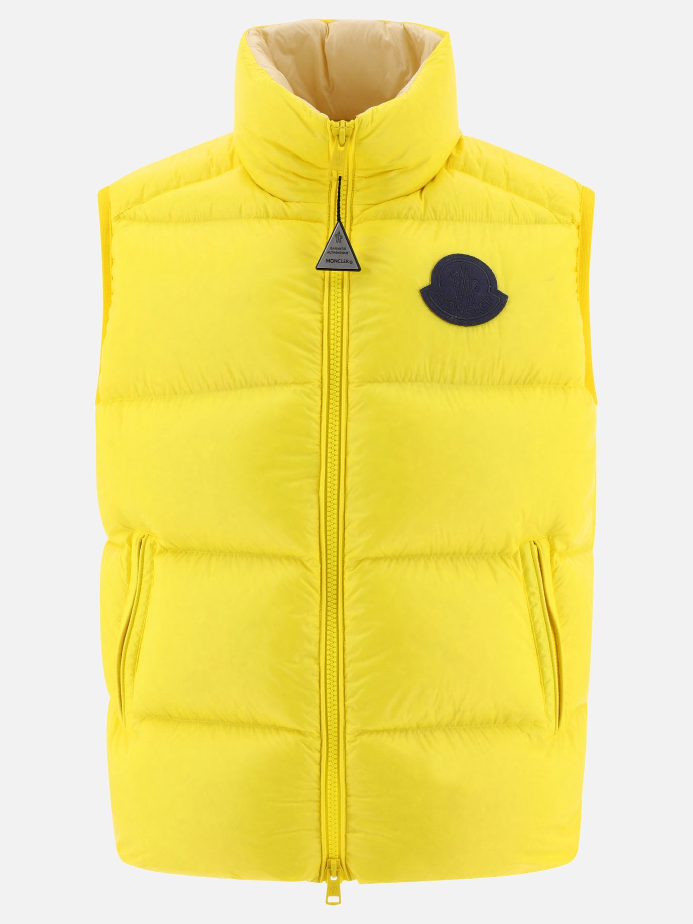 Vest jackets 100% poliammide - Imbottitura: piumino e piuma  Yellow - Moncler Men | PDP | VIETTI Online Store | thumbnail