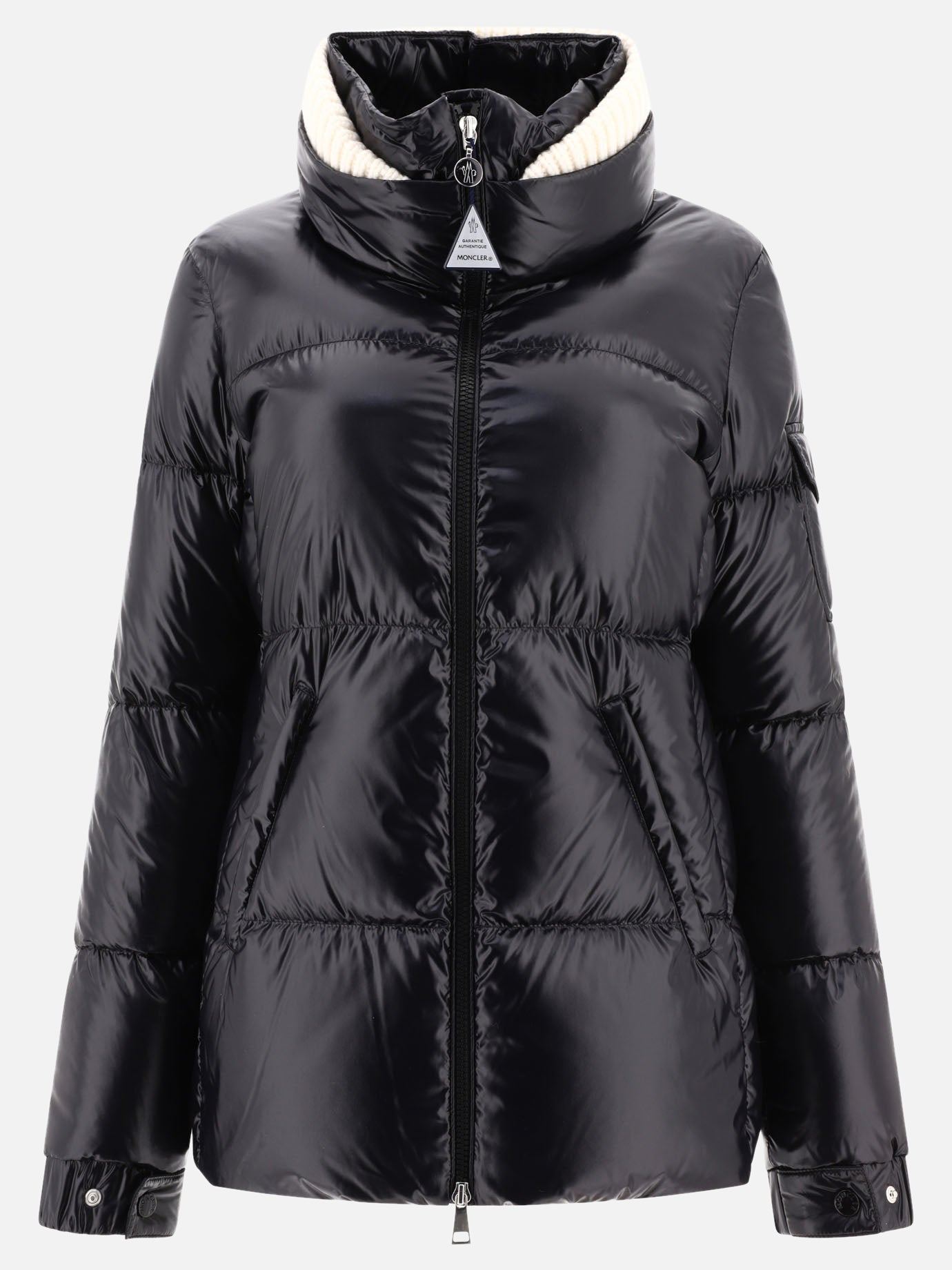 Down jackets 100% poliammide - Imbottitura: piumino e piuma  Black - Moncler Women | PDP | VIETTI Online Store | thumbnail