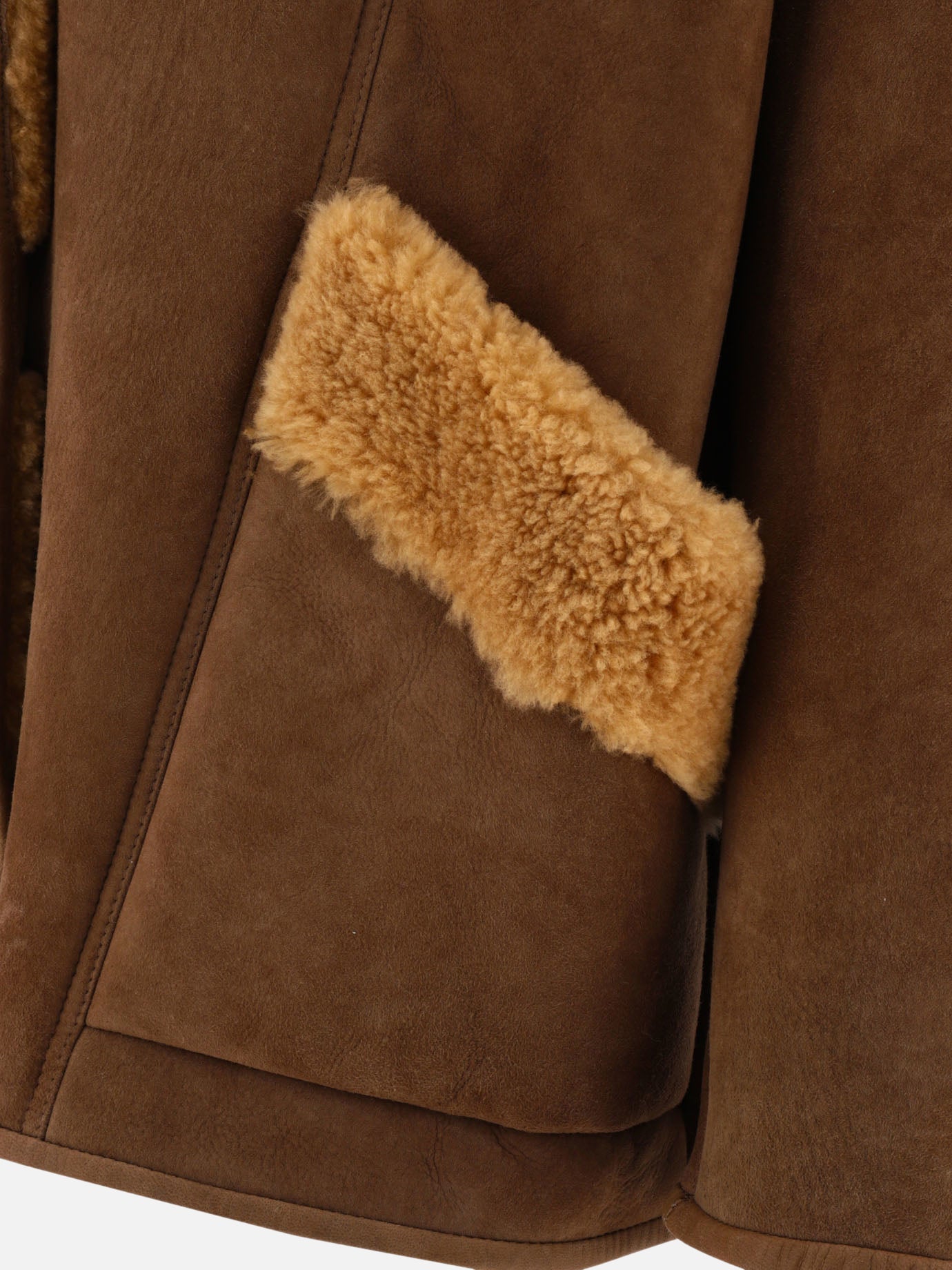 Giacca con inserti shearling