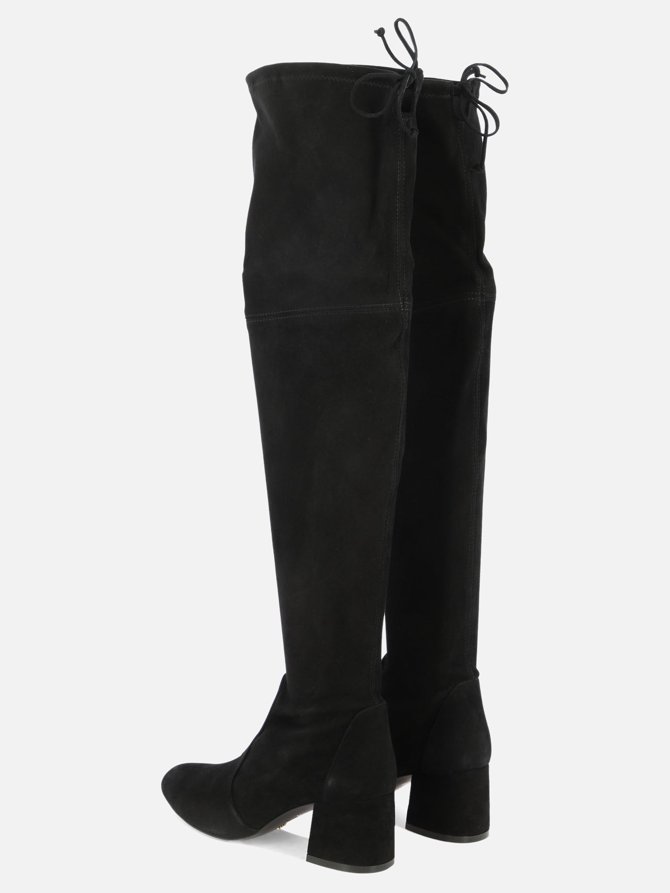 Over the knee 100% suede - 100% leather  Black - Stuart Weitzman Women | PDP | VIETTI Online Store | Zoom-Modal_4
