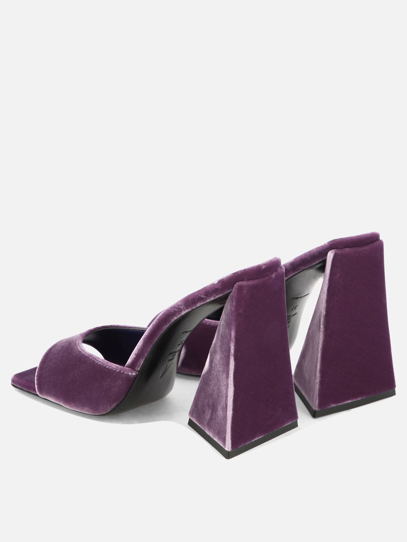Heeled sandals 100% velluto - 100% cuoio  Purple - The Attico Women | PDP | VIETTI Online Store | Zoom-Modal_4

