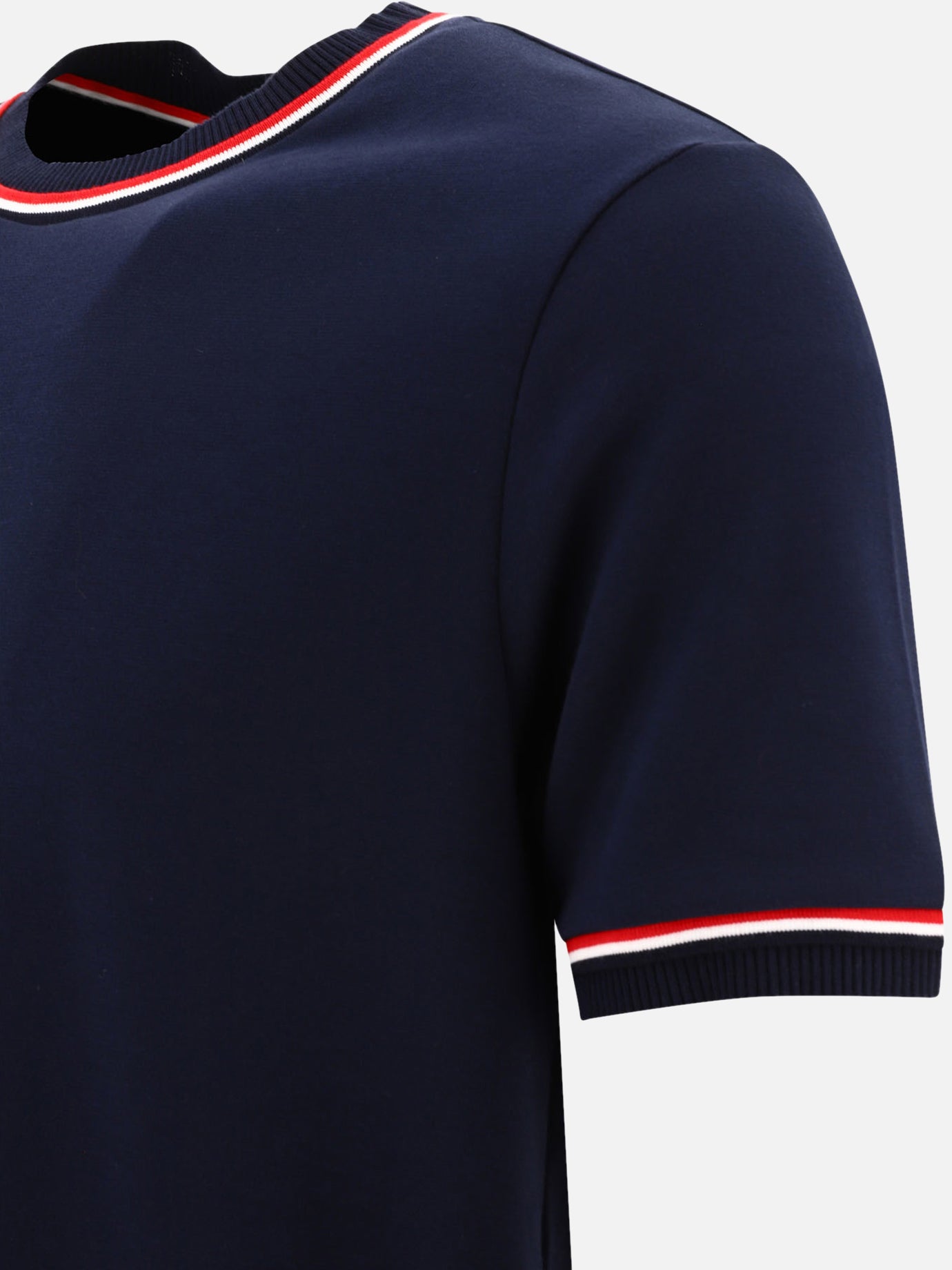 Crewneck t-shirts 100% cotton  Blue - Thom Browne Men | PDP | VIETTI Online Store | thumbnail_3