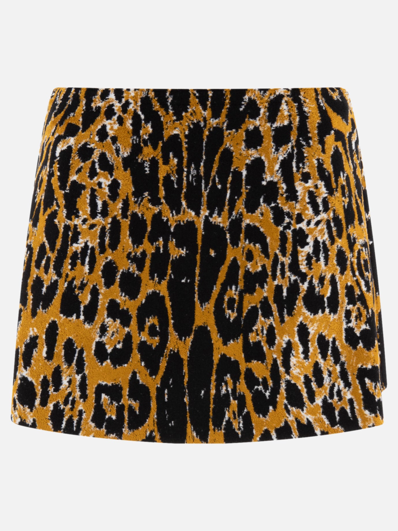 Jacquard knit miniskirt