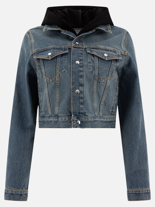 Denim jackets Solid colour  Blue - Alaïa Women | PLP | VIETTI Online Store 
