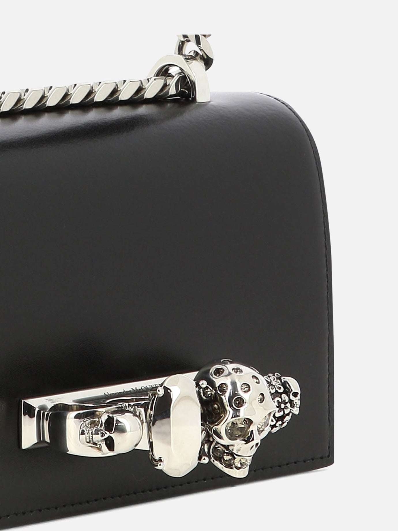 "The Biker Mini Jewelled" crossbody bag