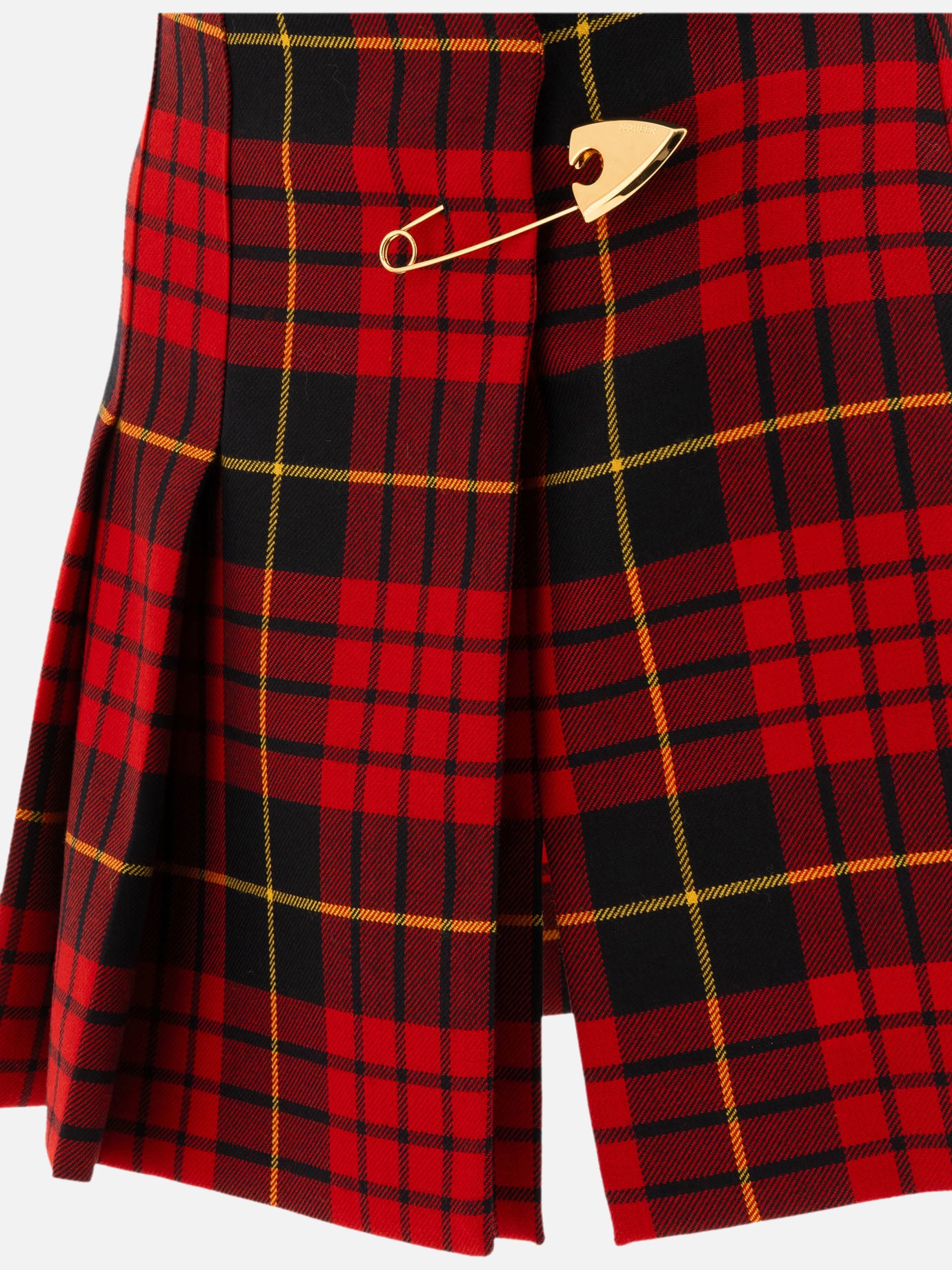 Alexander McQueen Tartan miniskirt Red