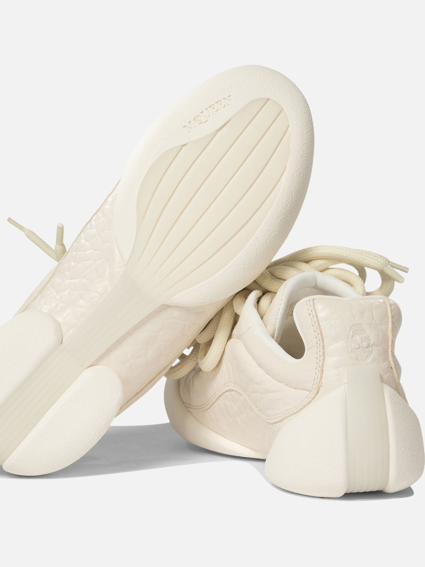 Low top sneakers 100% mutton leather - 100% rubber  White - Alexander McQueen Women | PDP | VIETTI Online Store | thumbnail_5