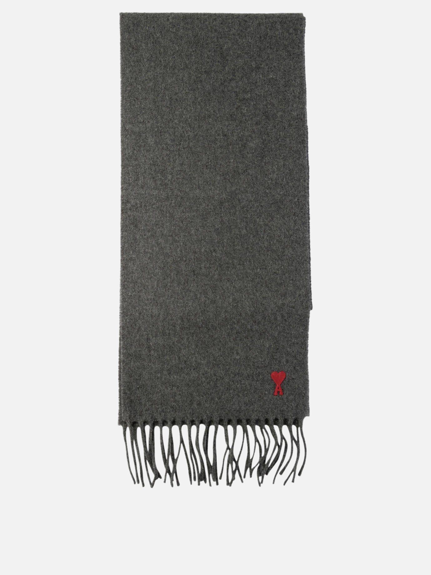 Ami Paris "Ami de Coeur" scarf Grey